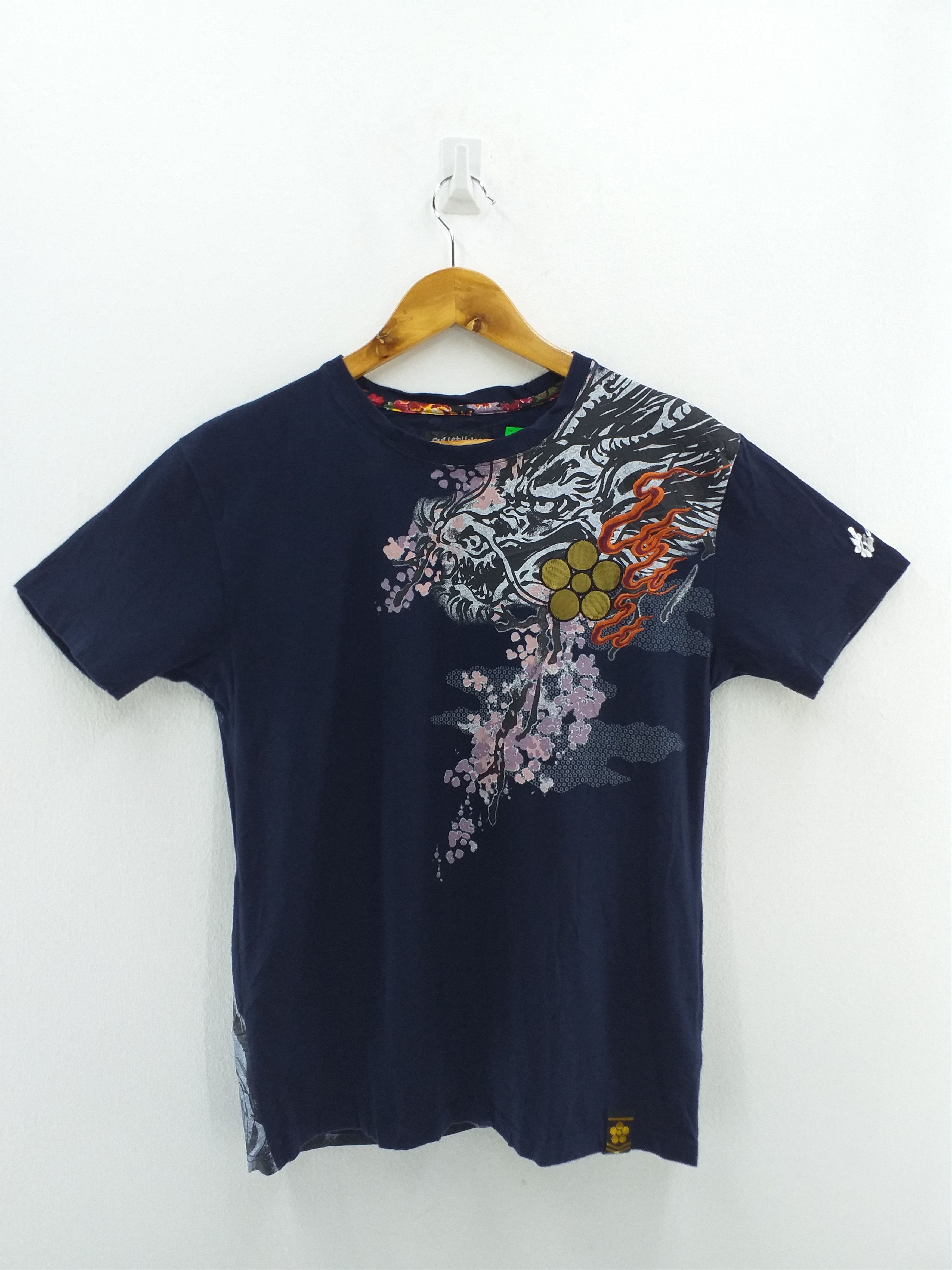 image of Vintage Bullet Noise Hana No Keiji Tee -A046 in Black, Men's (Size Large)
