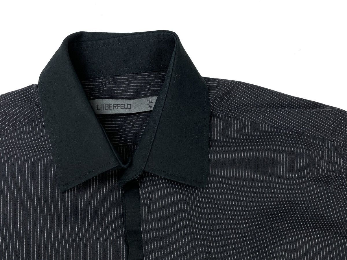Karl Lagerfeld KARL LAGERFELD MEN STRIPED BUTTON UP SHIRT COTTON SIZE 39 Size US M / EU 48-50 / 2 - 5 Thumbnail