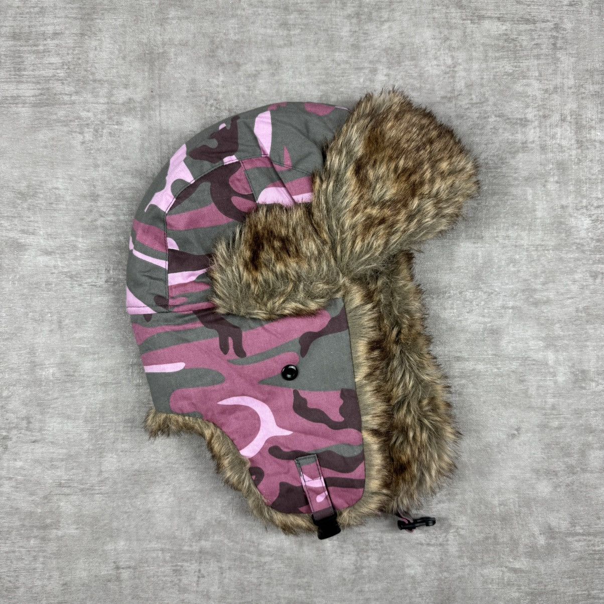 Other Y2K Pink Camo Ushanka Size ONE SIZE - 6 Thumbnail
