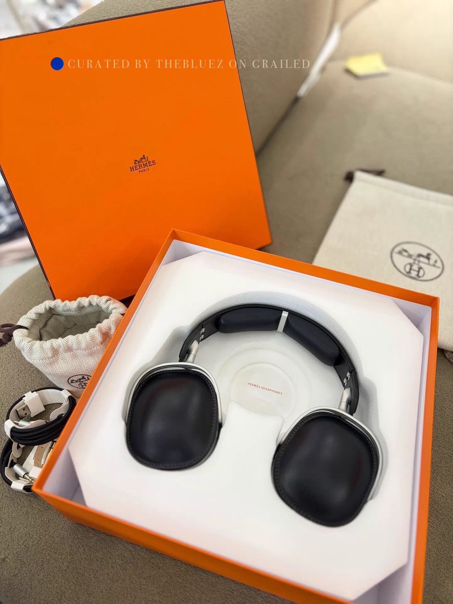 Hermes New Black Lambskin Earbuds Size ONE SIZE - 1 Thumbnail