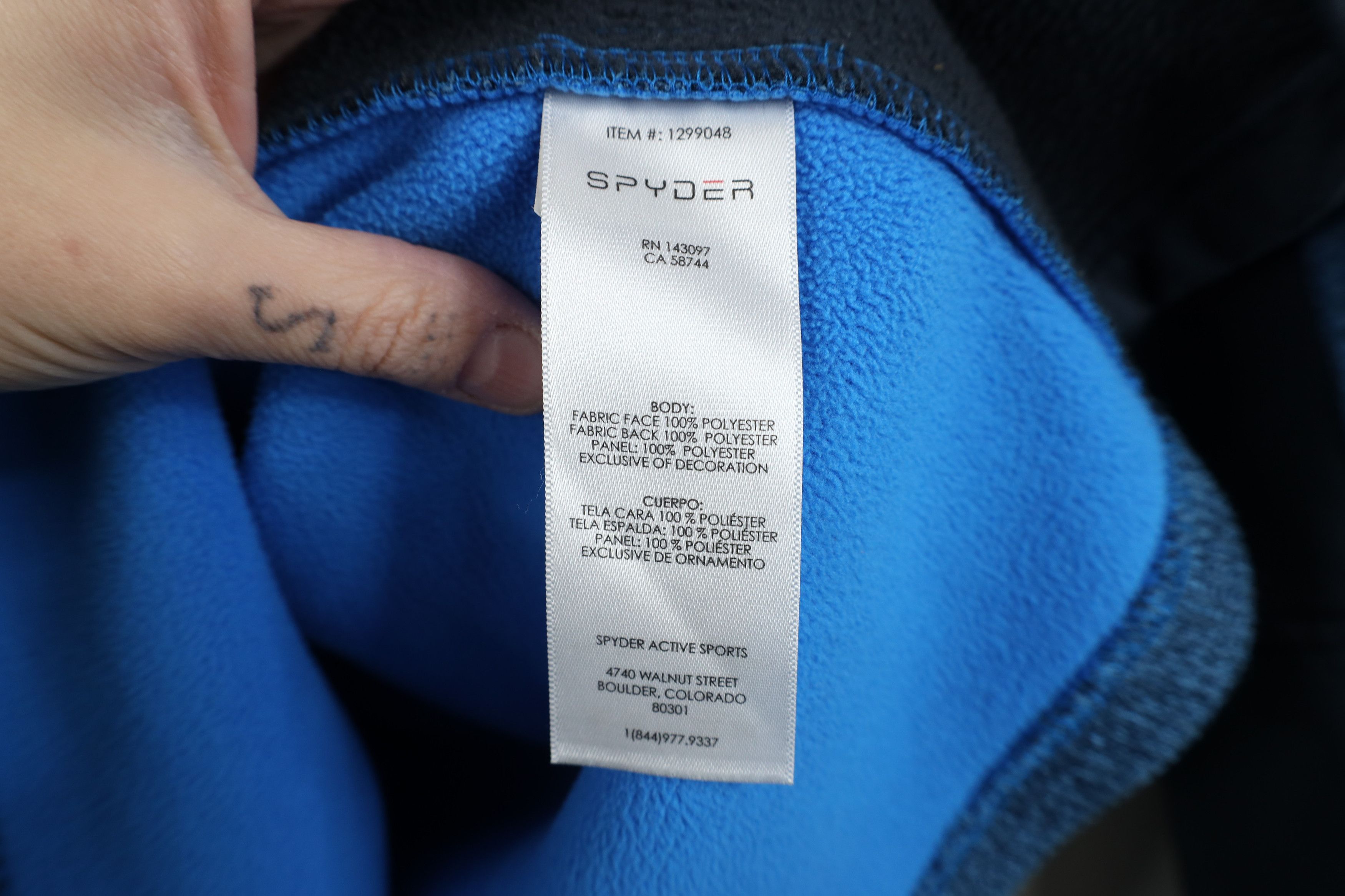 Spyder Spyder Ribbed Knit Outbound Half Zip Pullover Sweater Blue Size US L / EU 52-54 / 3 - 10 Thumbnail