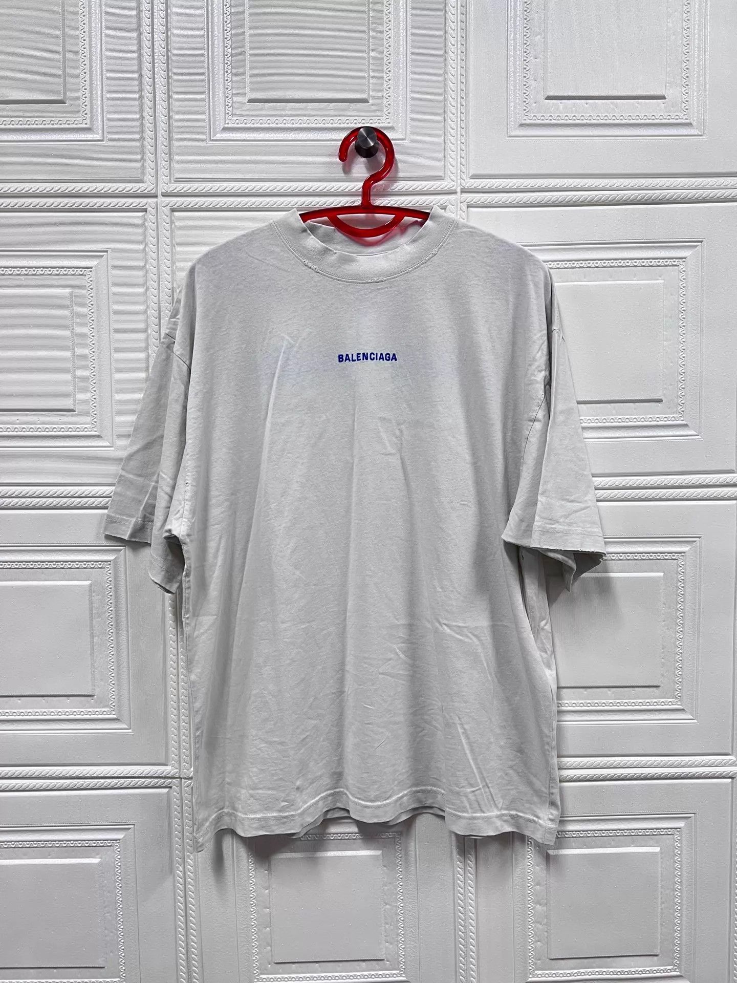 Balenciaga Balenciaga 25ss Embroidered Logo Short Tee XS 99 New Size US XS / EU 42 / 0 - 1 Thumbnail