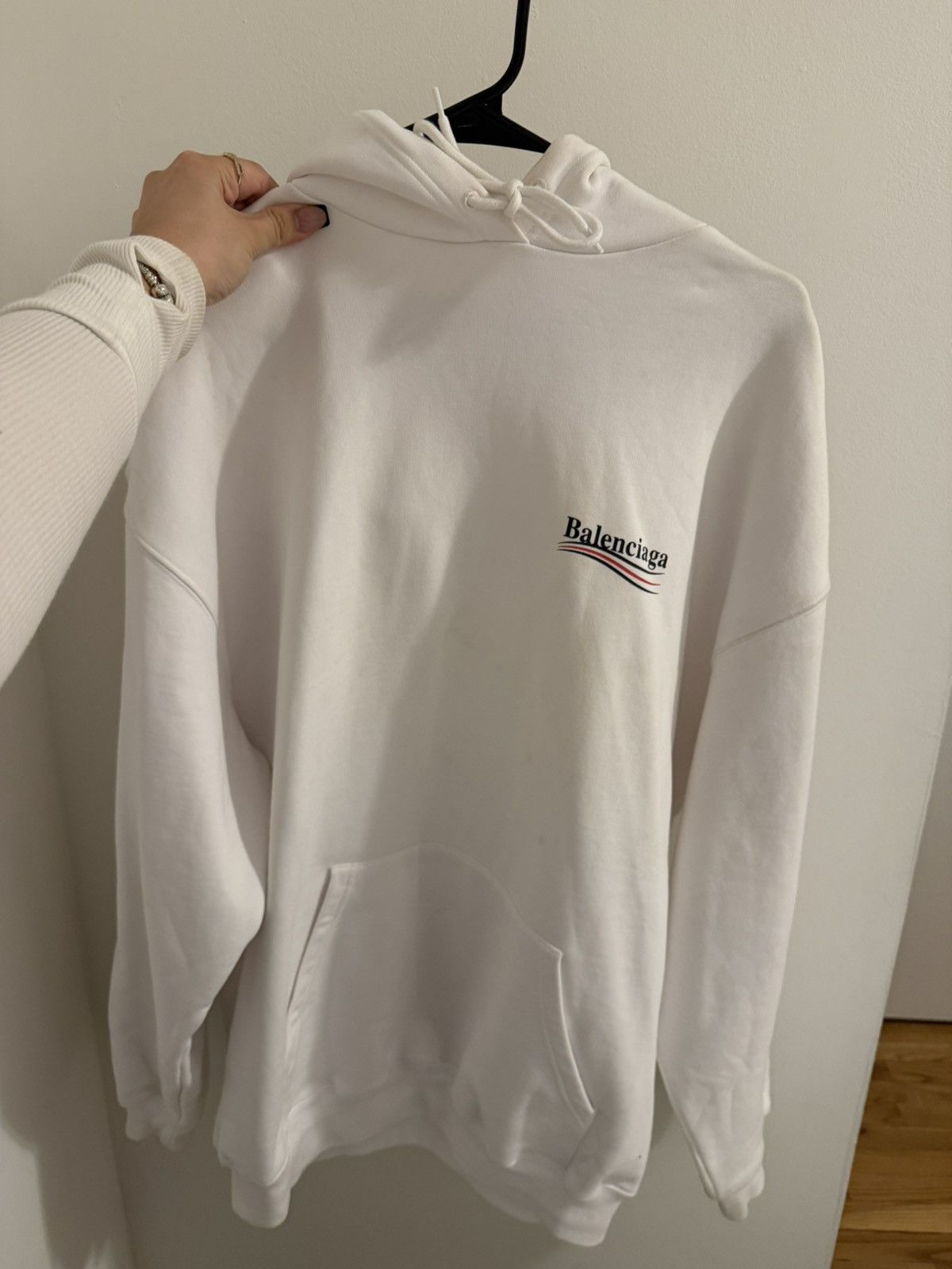 Balenciaga campaign hoodie in white