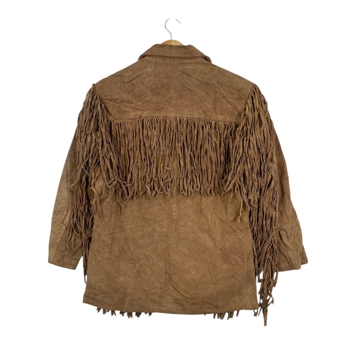 Vintage Legend Vintage 70s Suede Fringe Western Jacket Brown Sz S Size US S / EU 44-46 / 1 - 2 Thumbnail