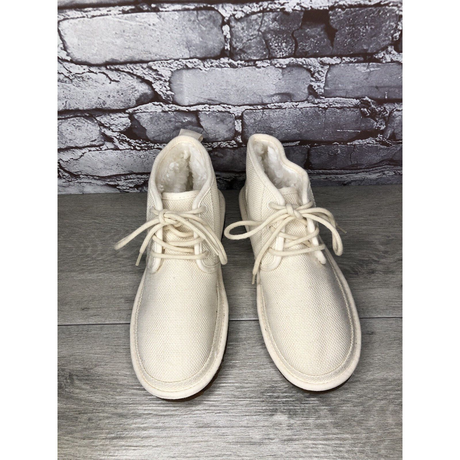 Ugg UGG Neumel Natural White Ankle Lace Up Chukka Boots Men’s Sz Size US 7 / EU 40 - 12 Thumbnail