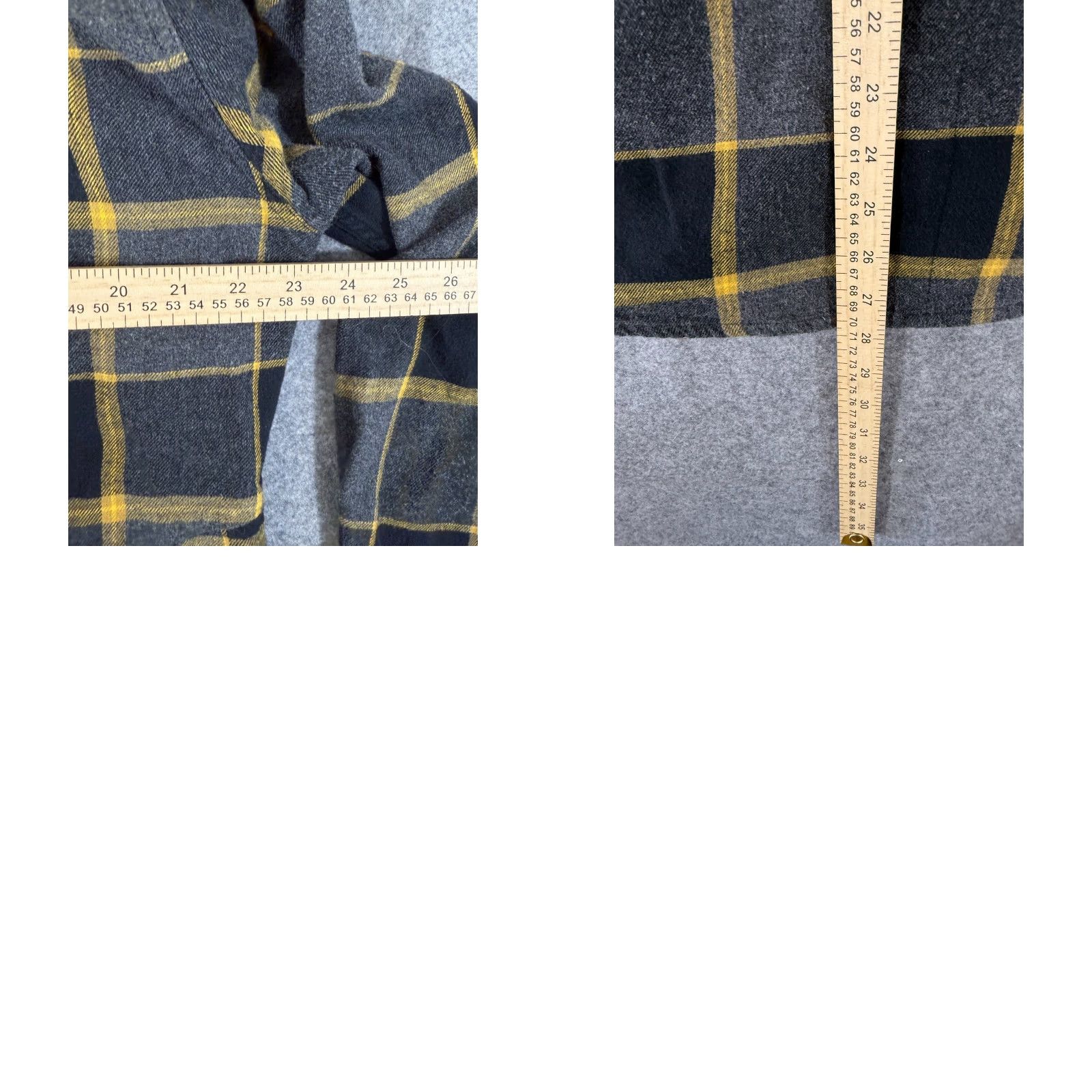 Vintage VINTAGE Off The Grid Shirt Mens L Gray Yellow Plaid Destroyer Flannel Long Sleeve Size US L / EU 52-54 / 3 - 10 Thumbnail