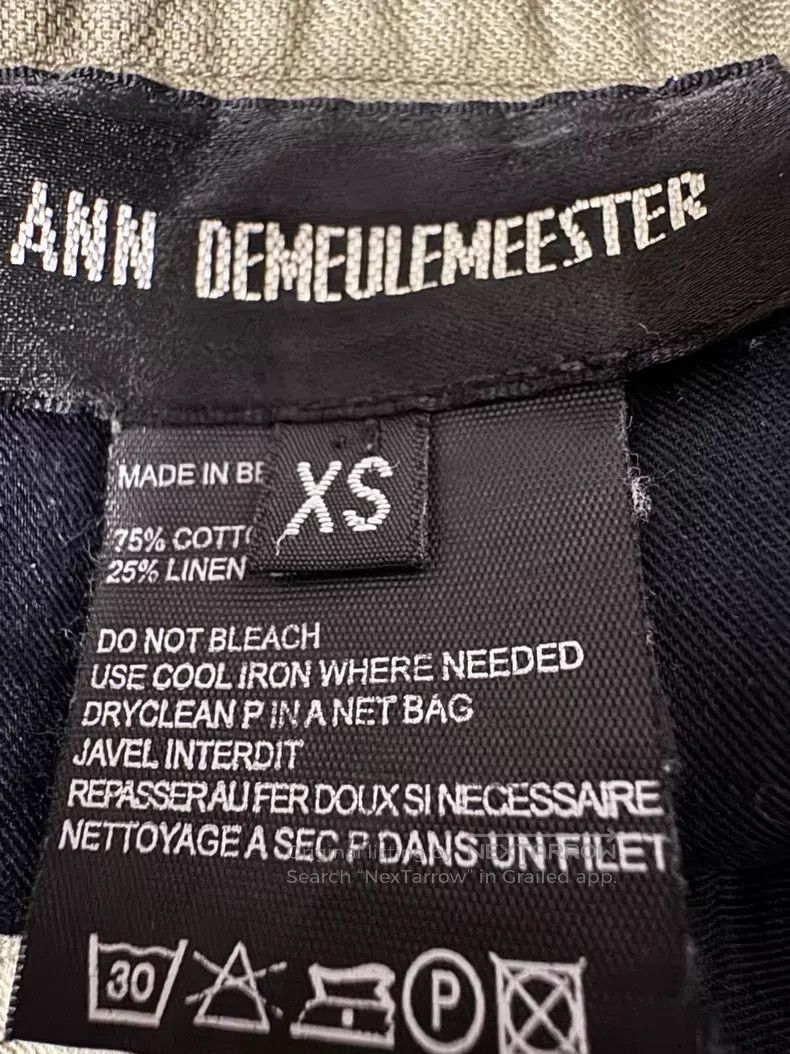 Ann Demeulemeester Ann Demeulemeester size XS Vintage workwear straight-leg tr Size US 27 - 3 Thumbnail