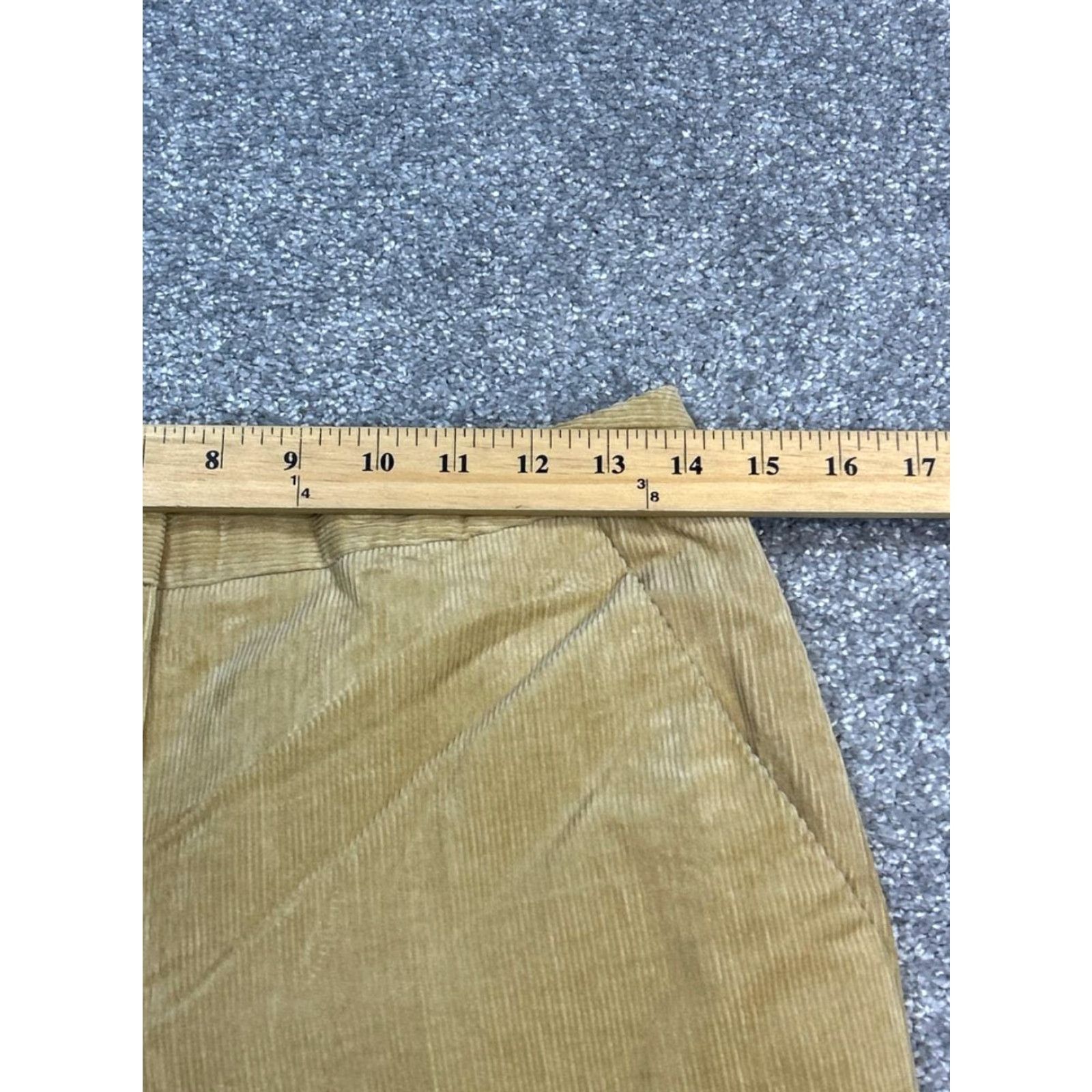 Brooks Brothers Brooks Brothers Corduroy Pants Womens 4 Beige Cotton Wide Leg Mid Rise Stretch Waist 28 Inseam 32 Flat Front Regular Style Dress Pants Vintage No Size 27" / US 4 / IT 40 - 7 Thumbnail