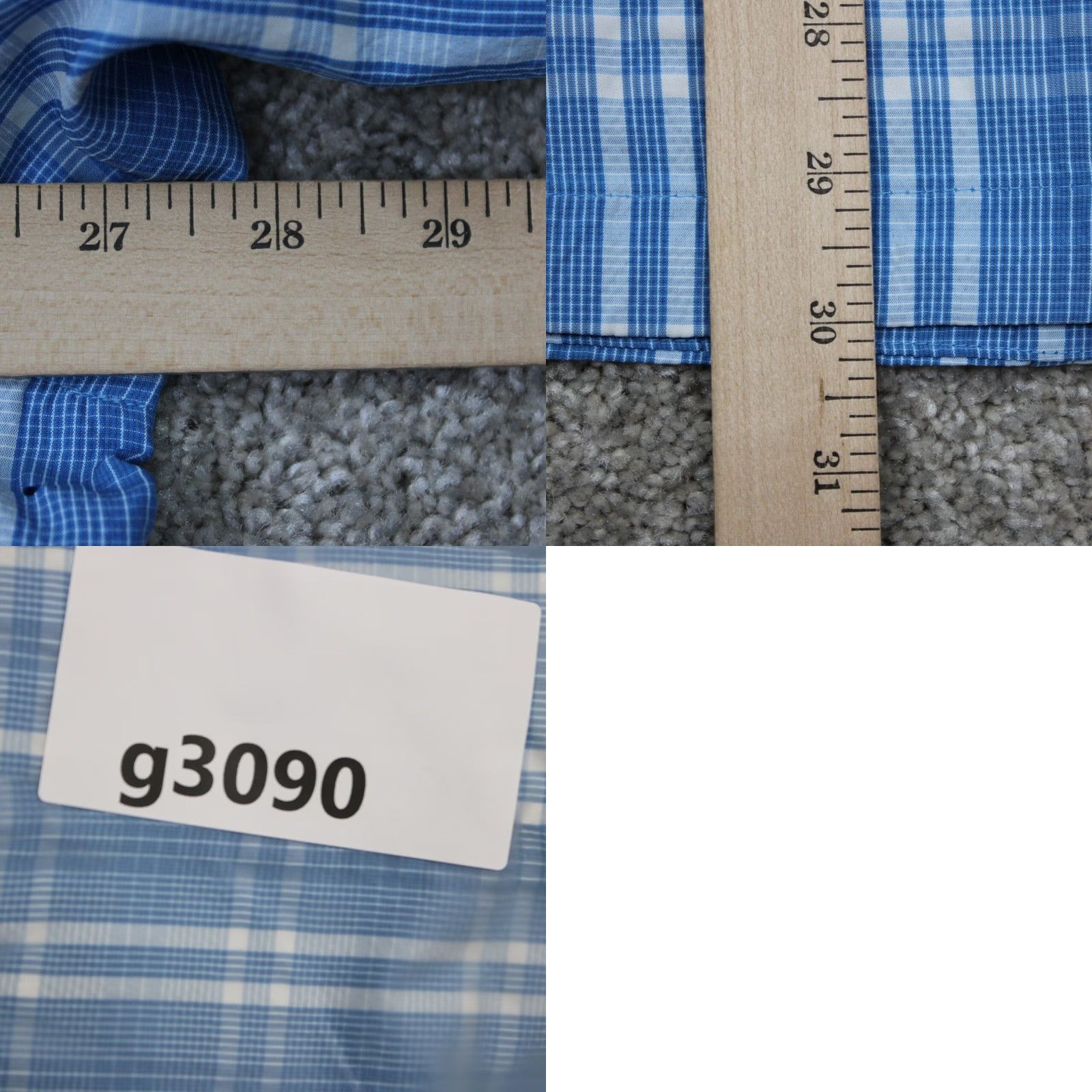 Vintage L.L. Bean Seersucker Shirt Men XL Reg Blue/White Comfort Stretch L/S Button-Up Shirt Size US XL / EU 56 / 4 - 9 Thumbnail