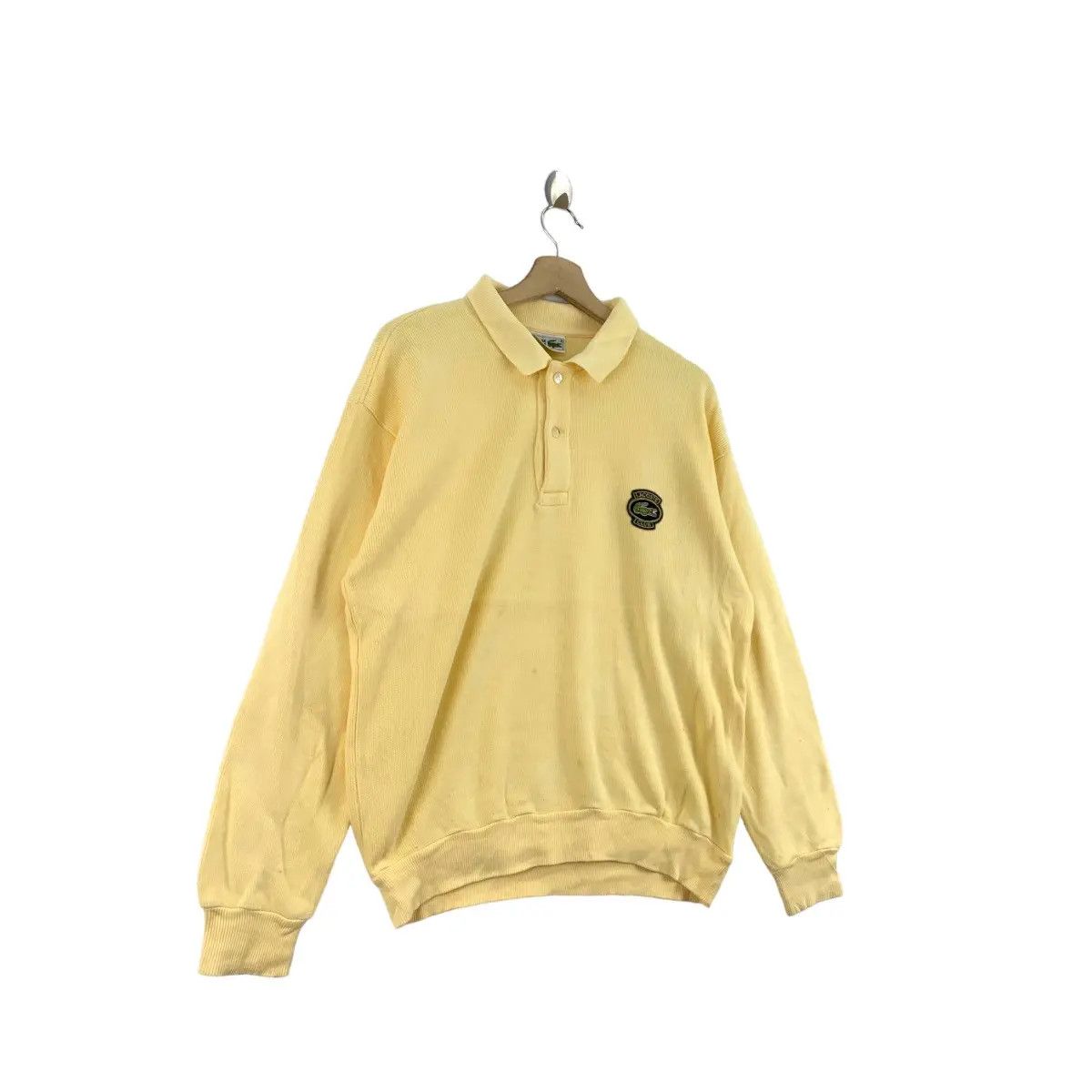 Lacoste Vintage LACOSTE CLUB Embroidered Logo Button Up Long Sleeve Size US XXL / EU 58 / 5 - 2 Thumbnail