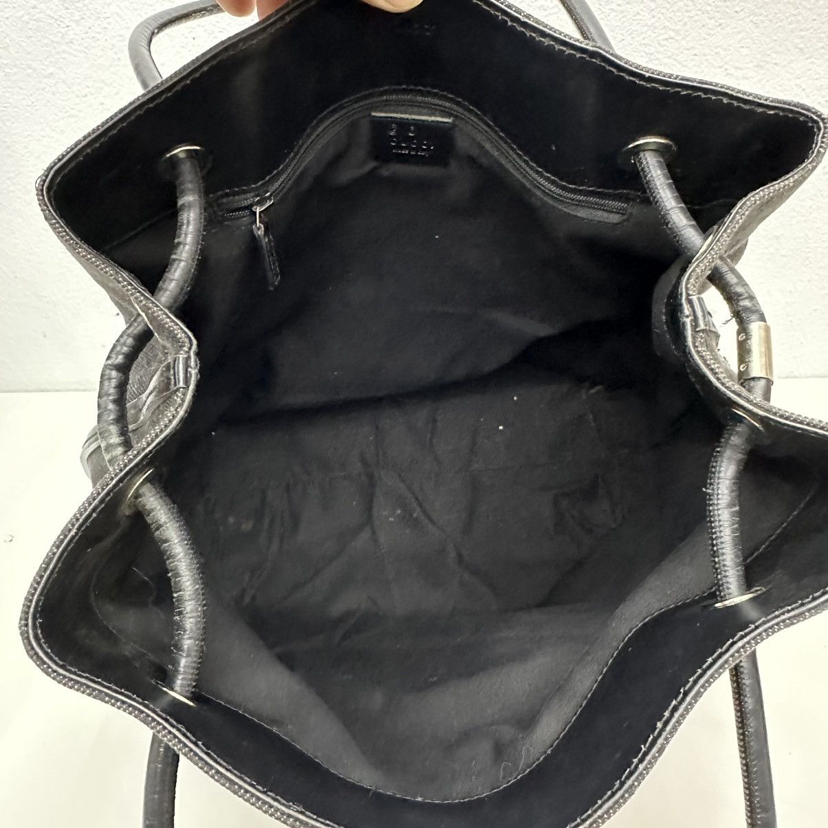 Gucci ‼️LAST DROP‼️ AUTHENTIC GUCCI BLACK GG CANVAS GIFFORD TOTE BAG Size ONE SIZE - 13 Thumbnail
