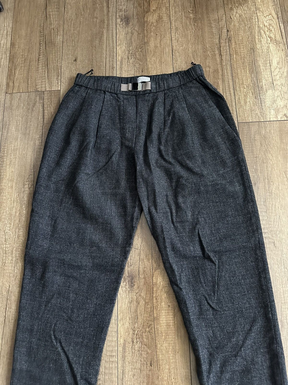 Brunello Cucinelli Brunello Cucinelli Wool Linen Trousers Pants Size 27" / US 4 / IT 40 - 3 Thumbnail