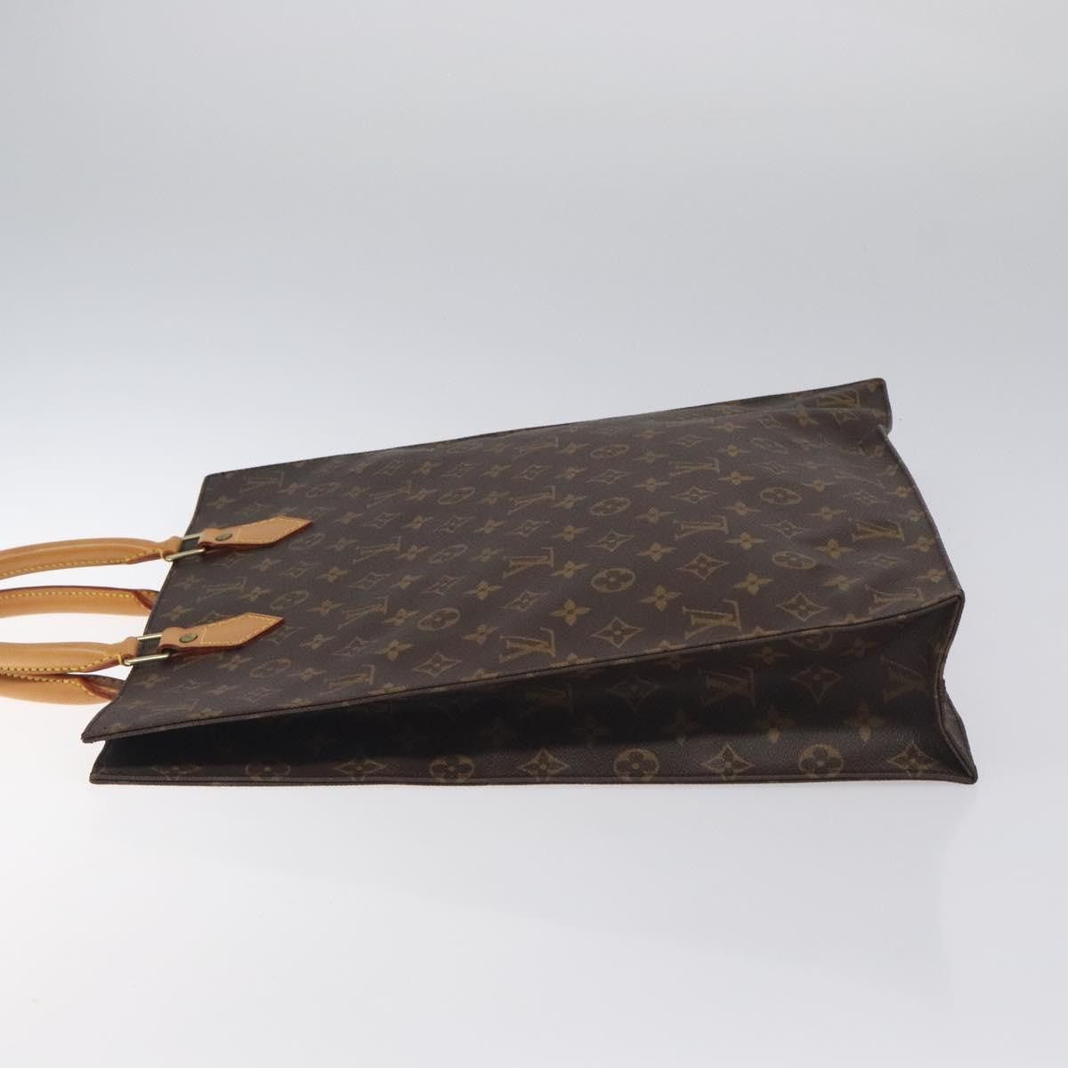 Louis Vuitton LOUIS VUITTON Monogram Sac Plat Hand Bag M51140 Size ONE SIZE - 4 Thumbnail