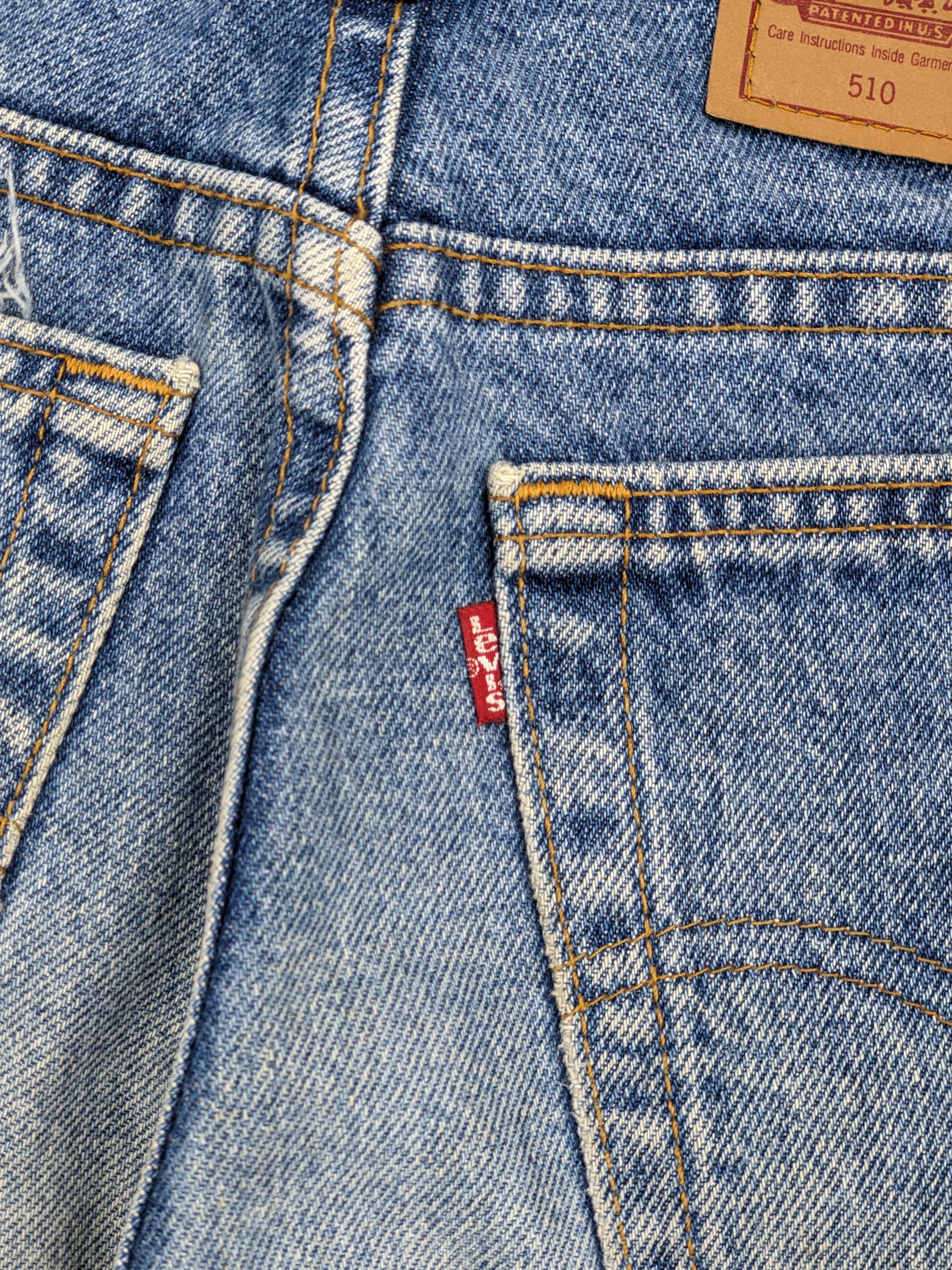 Levi's × Vintage Vintage 90s Levis 510 Faded Blue Jeans Size US 29 - 8 Thumbnail