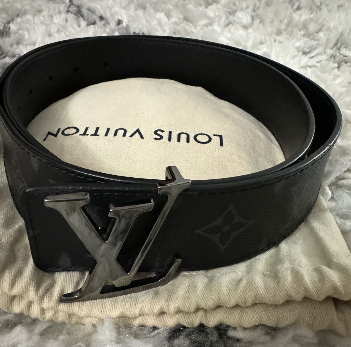 Louis Vuitton LV Initiales 35mm Reversible Belt, Black, 100