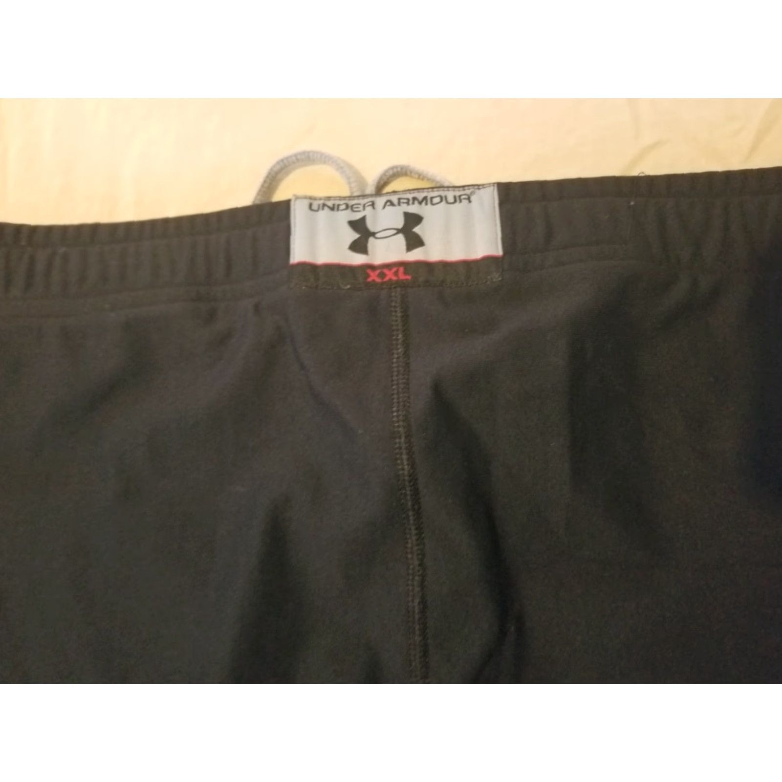 Under Armour Under Armour Mens Pants 2XL Black Athletic Gym Workout Sweatpants with Pockets Men Size US 39 - 3 Thumbnail