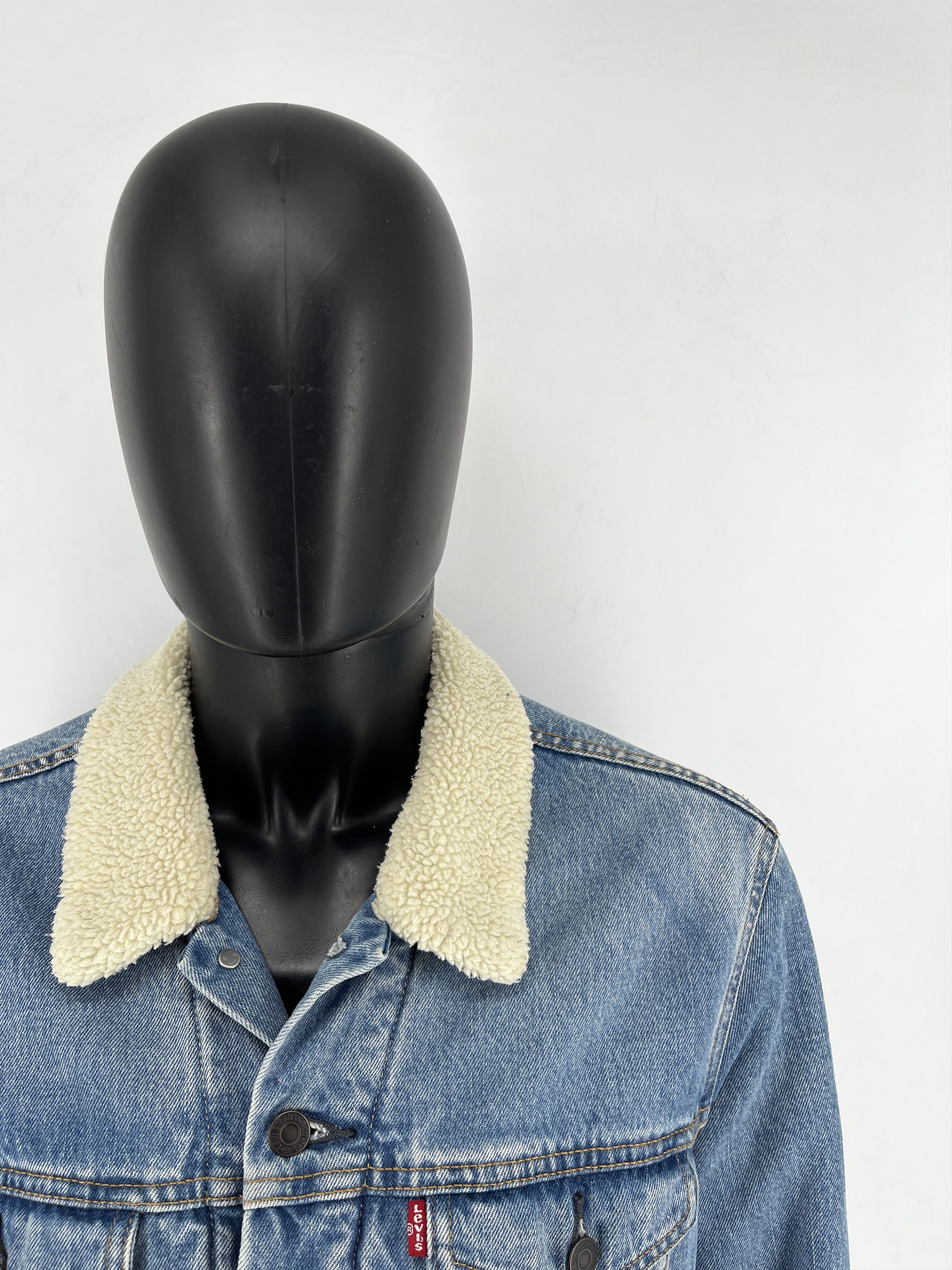 Levi's × Levi's Vintage Clothing Vintage Levis Sherpa Jacket Denim Trucker Jacket Size XL Size US XL / EU 56 / 4 - 10 Thumbnail
