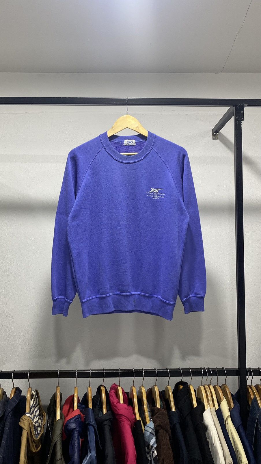 Asics × Japanese Brand × Vintage Vintage 80s Made In Japan Asics Sportswear Sweatshirt Size US M / EU 48-50 / 2 - 1 Thumbnail