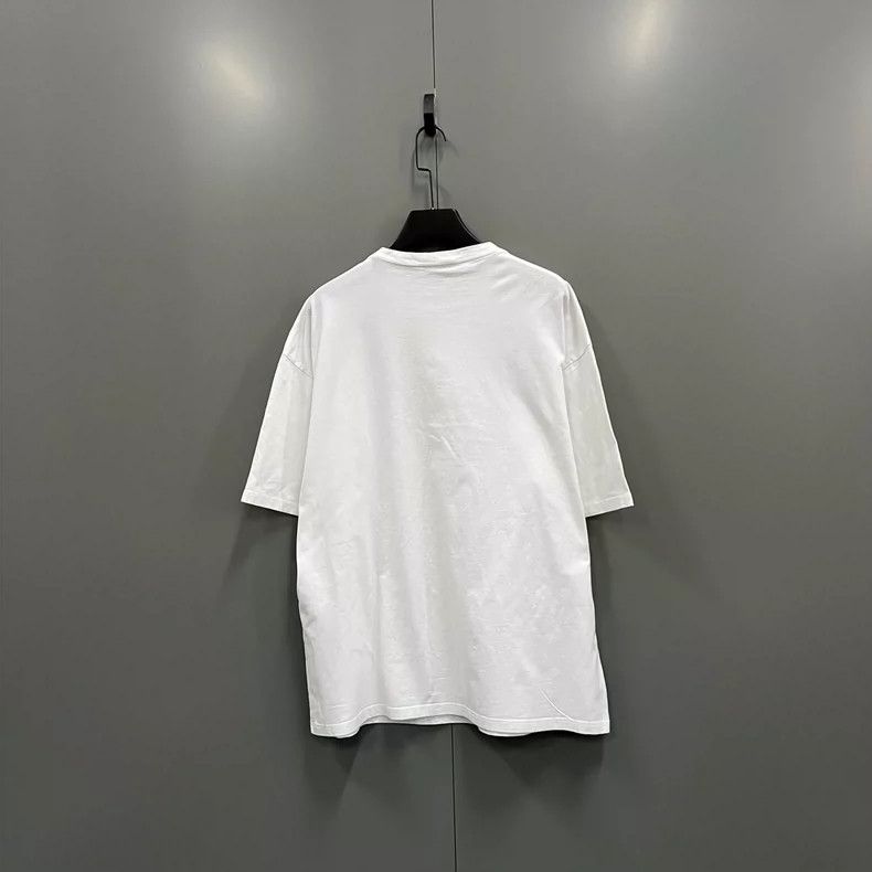 Balenciaga Balenciaga White Pattern Print Short Sleeve Size US L / EU 52-54 / 3 - 2 Thumbnail