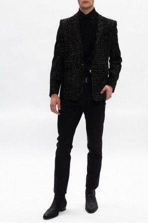 Saint Laurent Paris o1bcso1str1024 Veste Longue Jacket in Black Size US M / EU 48-50 / 2 - 2 Thumbnail