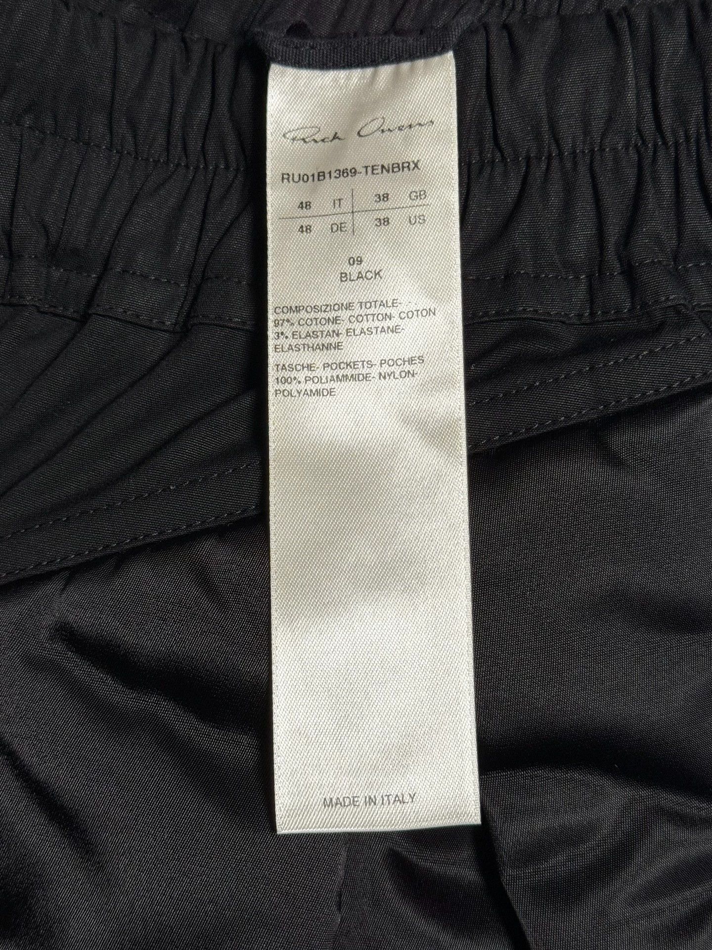 Rick Owens Rick Owens RO 48 Track Pants Main Line 98 New TE Hard Cotton Size US 34 / EU 50 - 3 Thumbnail