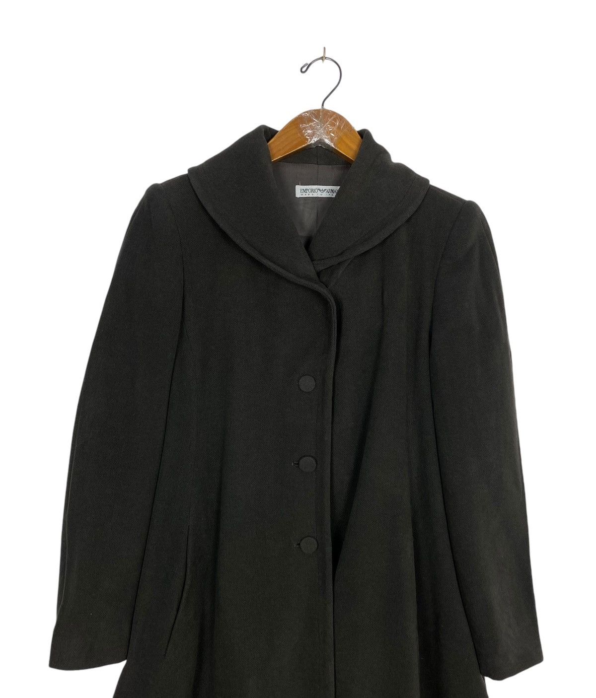 Emporio Armani Rare‼️ Vintage Emporio Armani A Line Wool Coat Made in Italy Size M / US 6-8 / IT 42-44 - 2 Thumbnail