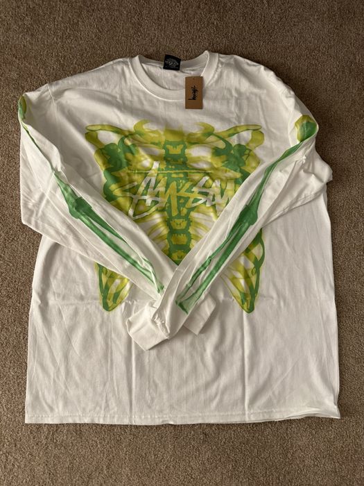 Stussy Stussy Rib Cage 3M LS Tee White XL | Grailed