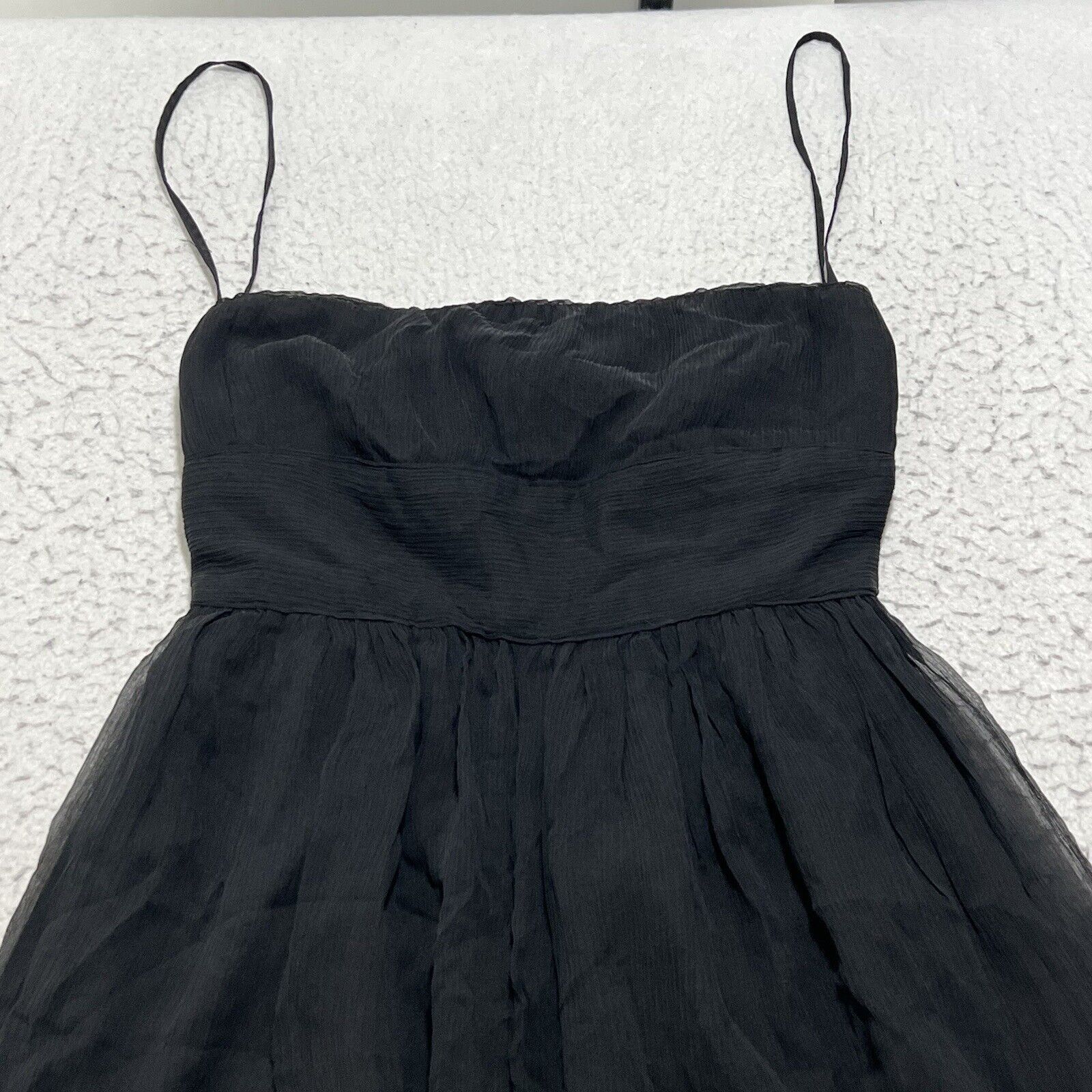 J.Crew J. Crew Emily Silk Chiffon Cocktail Dress Lined Sleeveless Size XS / US 0-2 / IT 36-38 - 2 Thumbnail
