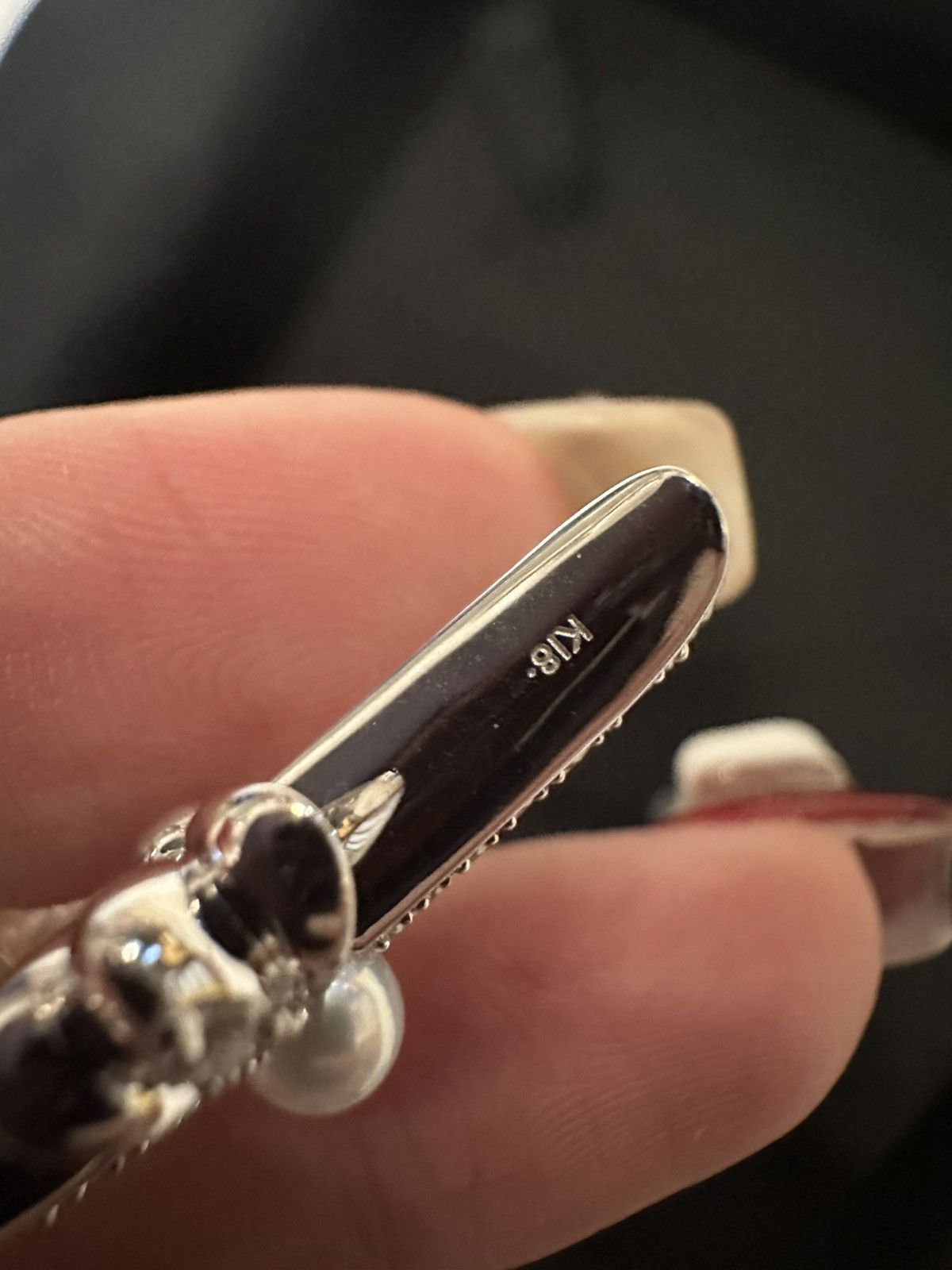 Chrome Hearts Chrome Hearts X Mikimoto White Gold Cross Pearl Necklace Size ONE SIZE - 9 Thumbnail