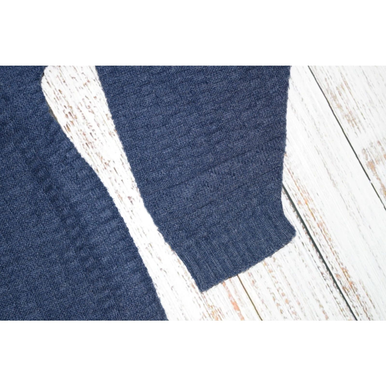 Vintage COMFORT KNITS Men's Full Zip Sweater, Fisherman Knit, Plaid, Blue, 2XL, USA, Casual, All Seasons Size US XXL / EU 58 / 5 - 2 Thumbnail