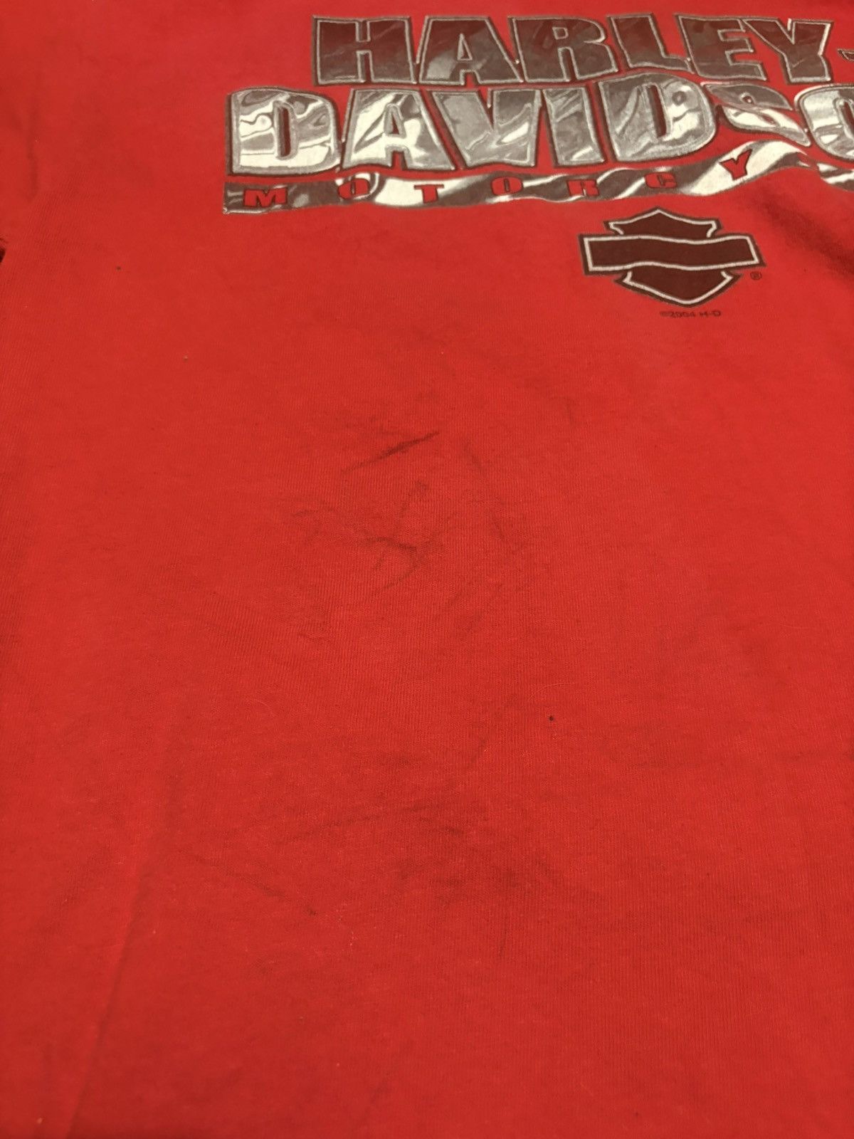 Harley Davidson 2004 Red Harley Davidson Tee M Size US M / EU 48-50 / 2 - 6 Thumbnail