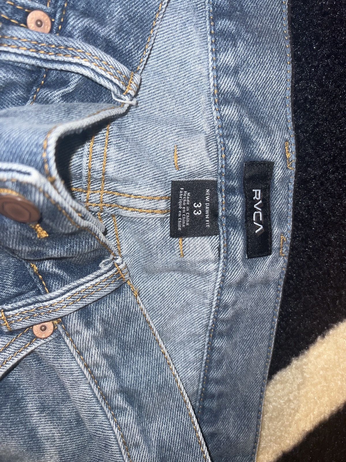 RVCA New Dawn - Straight Fit Jeans for Men Size US 33 - 3 Thumbnail