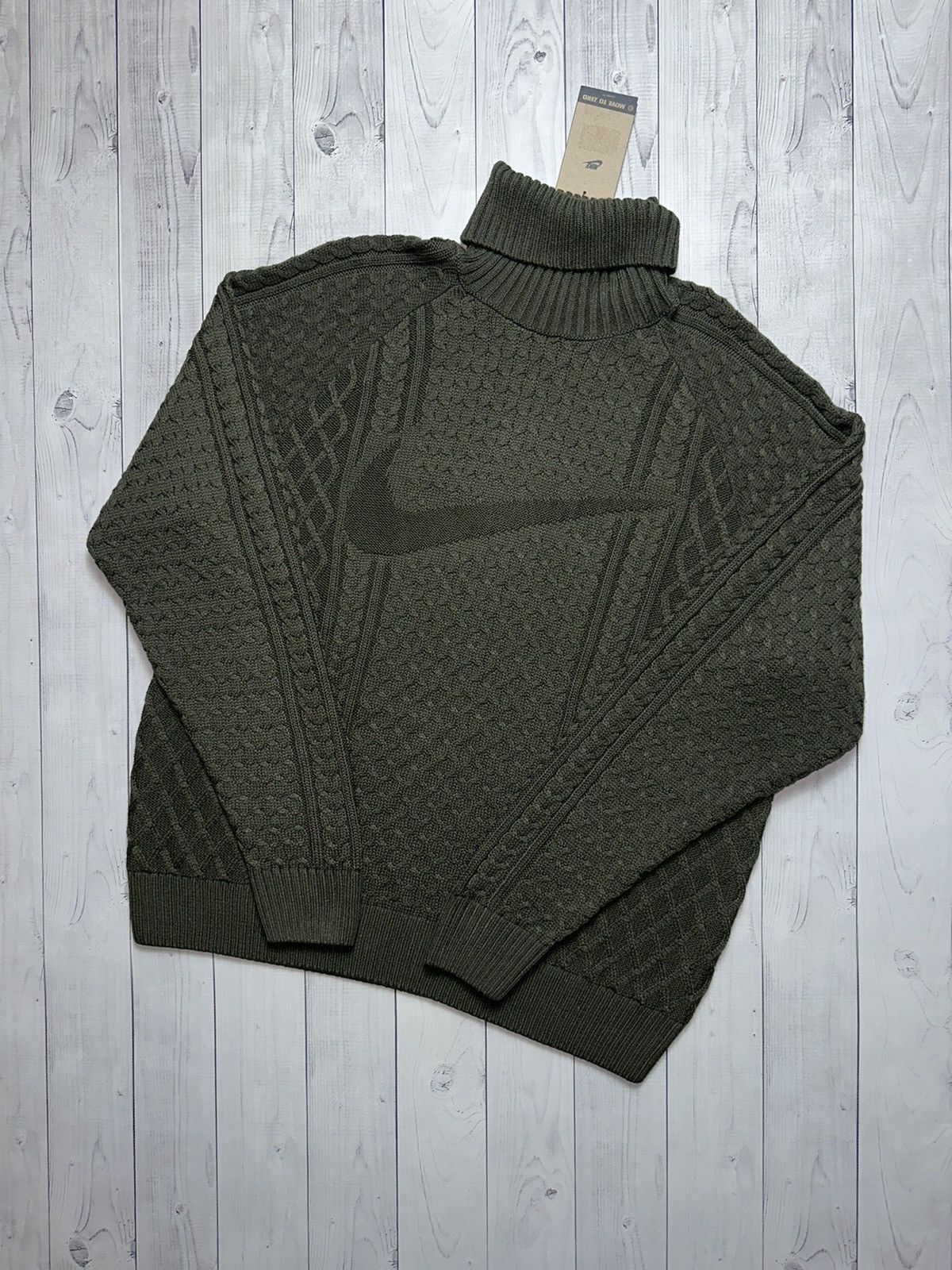 Vintage Vintage Nike turtleneck big logo swoosh size : S,M,L Size US L / EU 52-54 / 3 - 2 Thumbnail