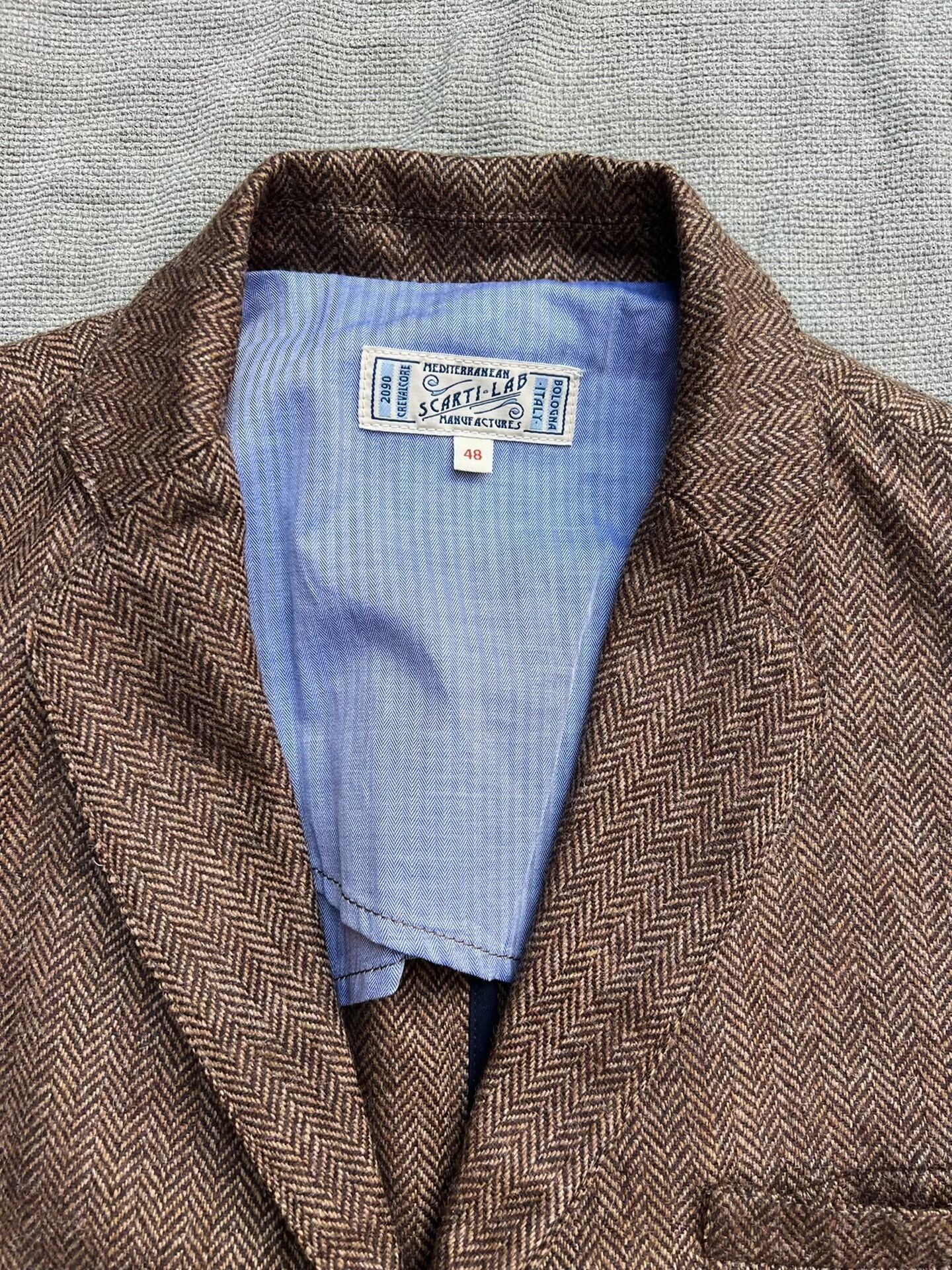 Scarti-Lab Italian Vintage Style Wool Blazer Size US M / EU 48-50 / 2 - 1 Thumbnail