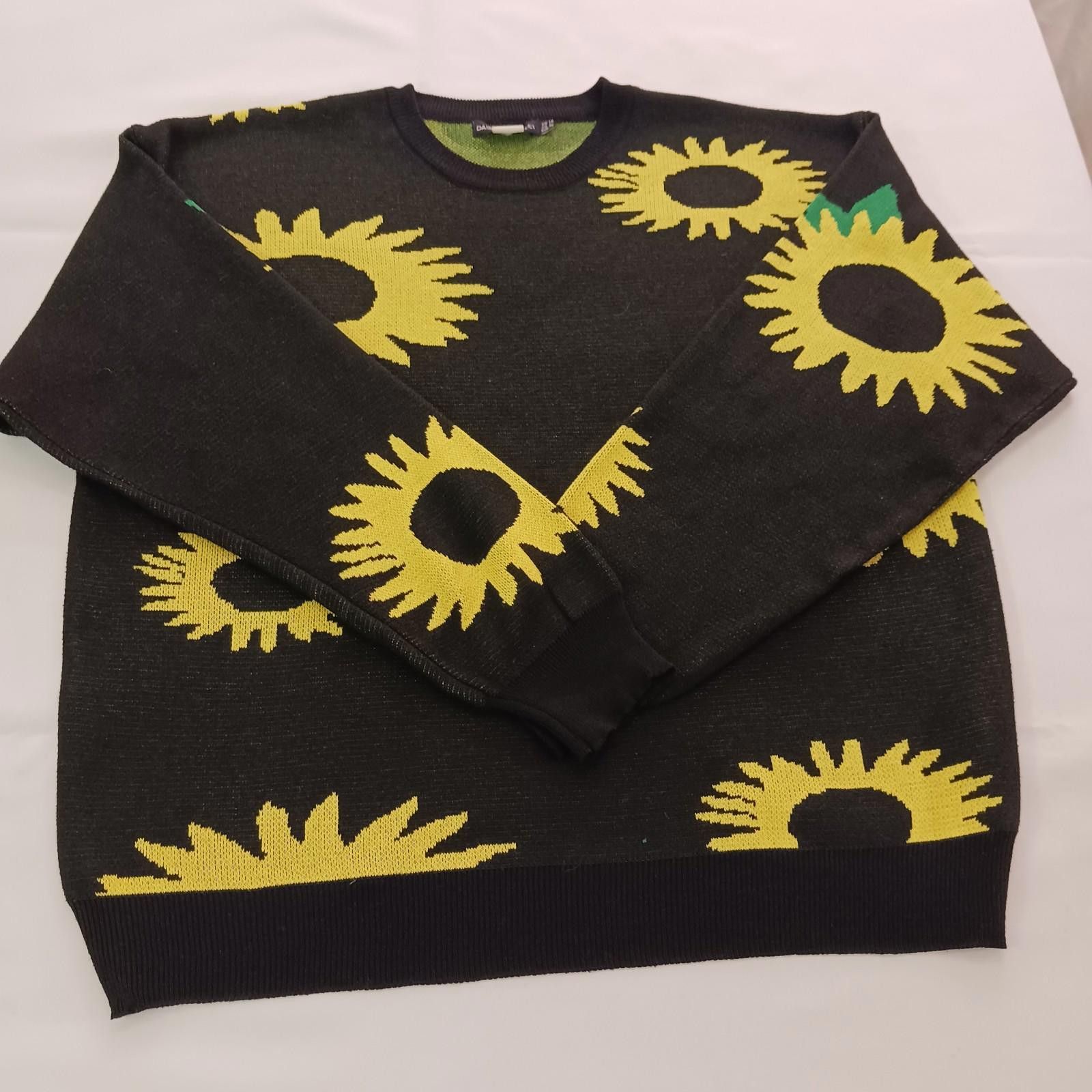 Designer Daisy Street Sweater Womens Black/Yellow Sunflower Sweater L Size L / US 10 / IT 46 - 11 Thumbnail