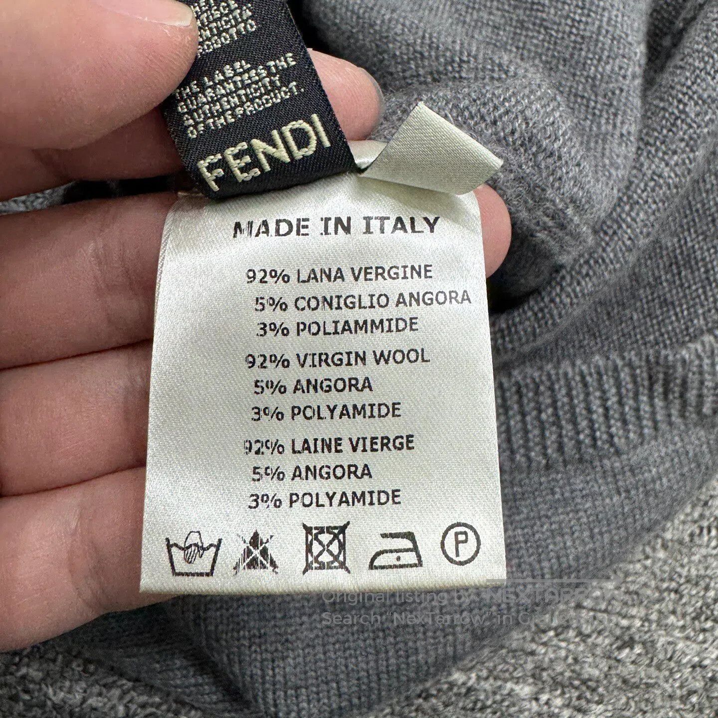 Fendi FENDI Large F wool sweater| Size US XS / EU 42 / 0 - 4 Thumbnail