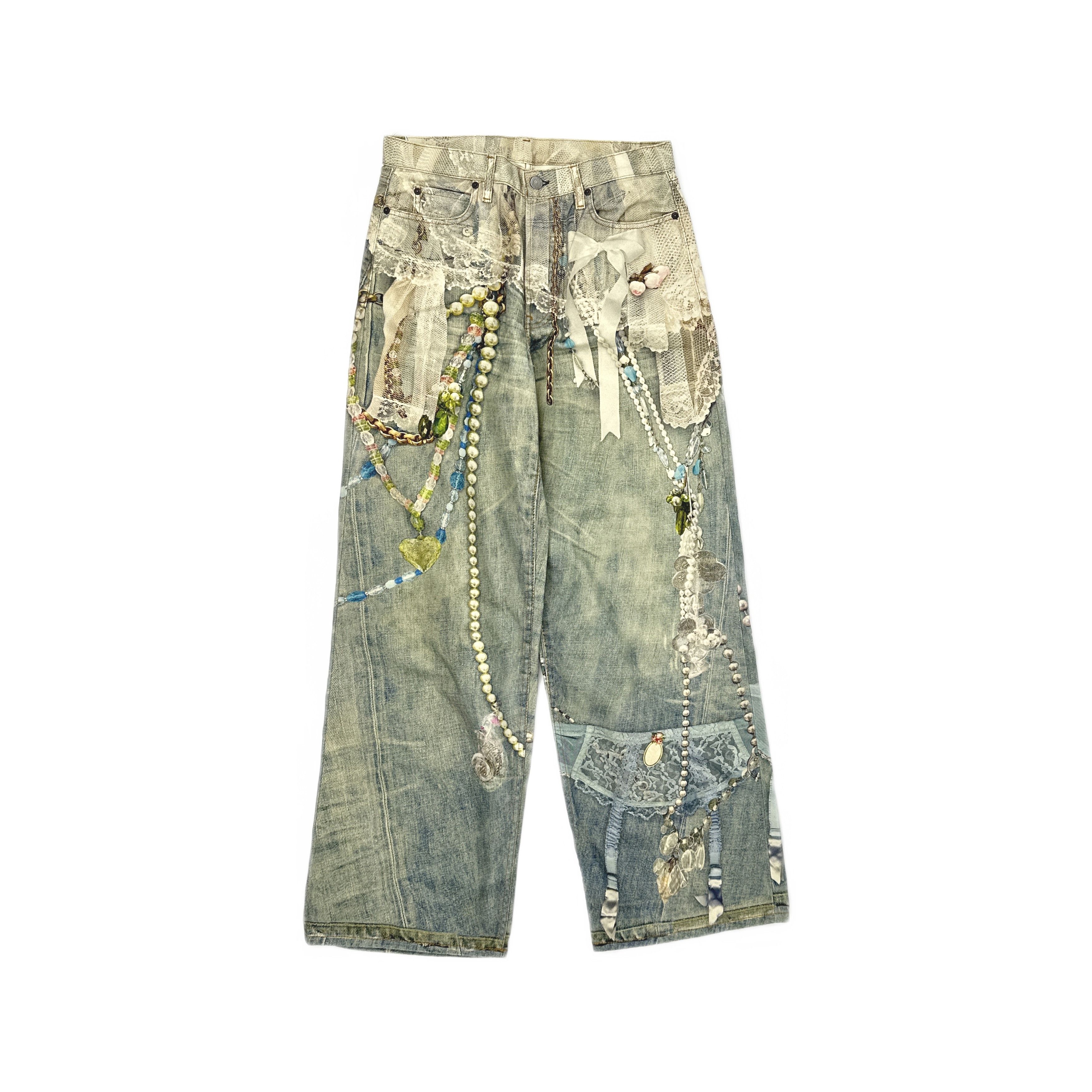 Acne Studios Acne Studios Horse 1981 Chain Print Jeans Size M 