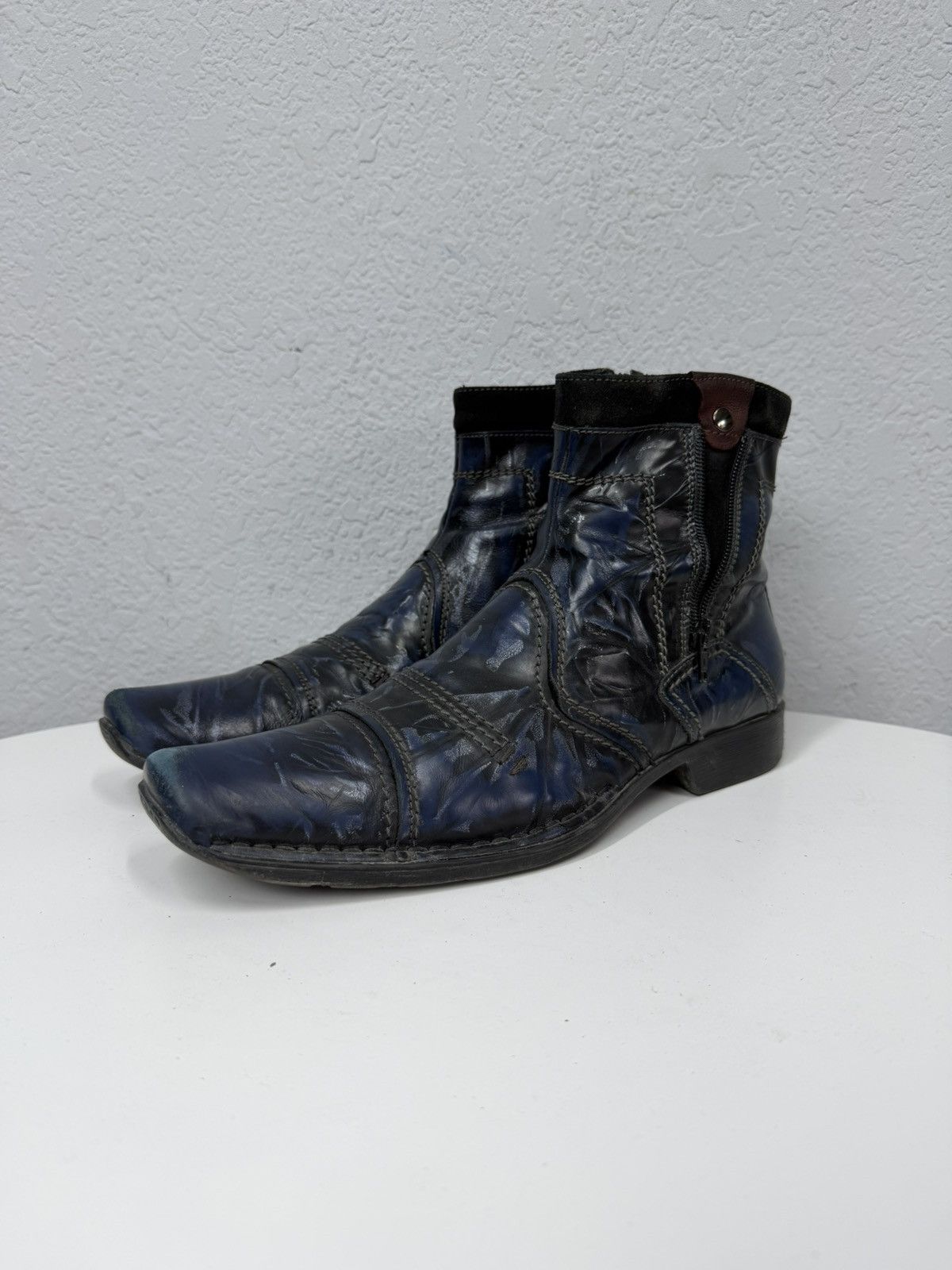 If Six Was Nine Vintage Italian AS 98 Like Guidi 795v Leather Biker Boots Size US 10 / EU 43 - 7 Thumbnail