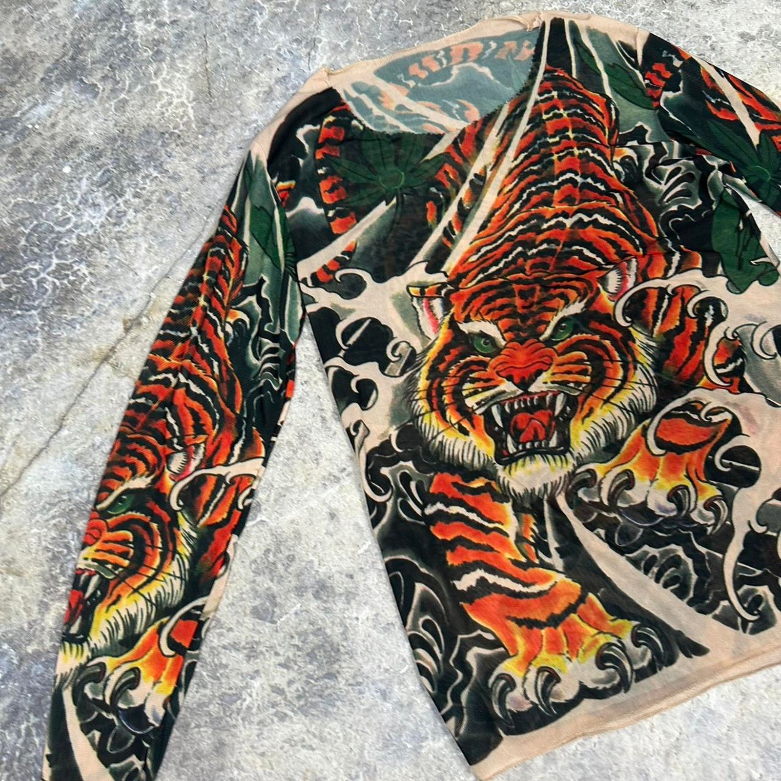 Other Vintage Womens Tiger Tattoo Print Skin Tee Size S / US 4 / IT 40 - 5 Thumbnail