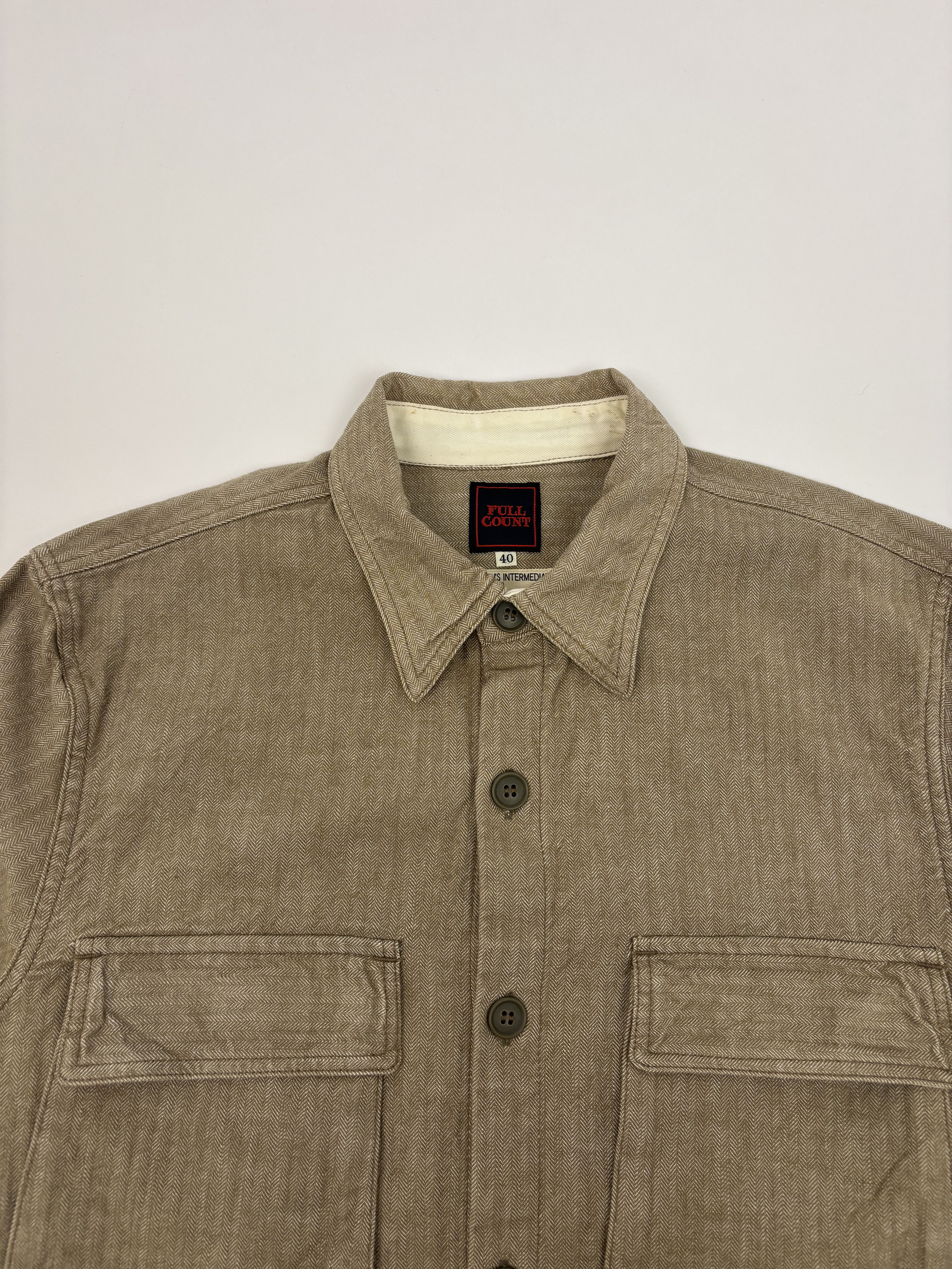 Full Count & Co. Fullcount Herringbone Work Shirt Size US L / EU 52-54 / 3 - 4 Thumbnail