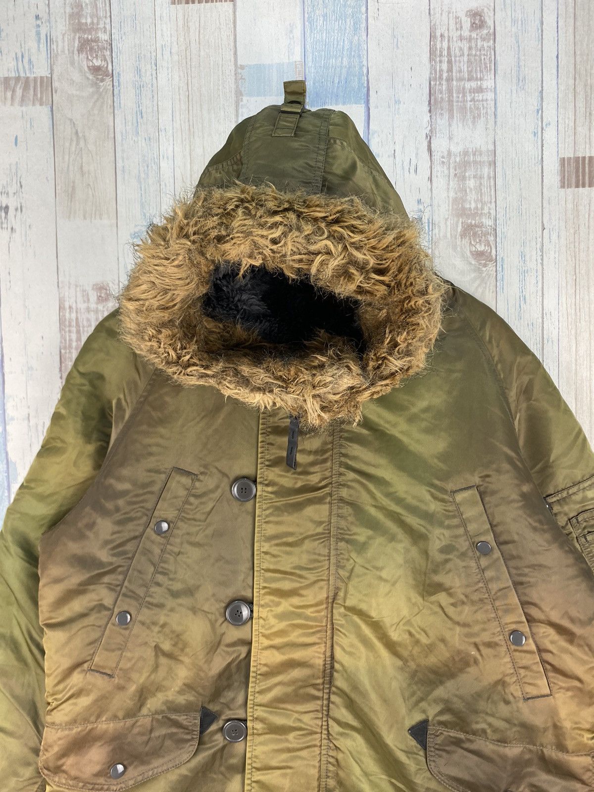 Alpha Industries × Vintage Vintage Alpha Industries Parka Cold Weather Sun Faded Size US L / EU 52-54 / 3 - 4 Thumbnail