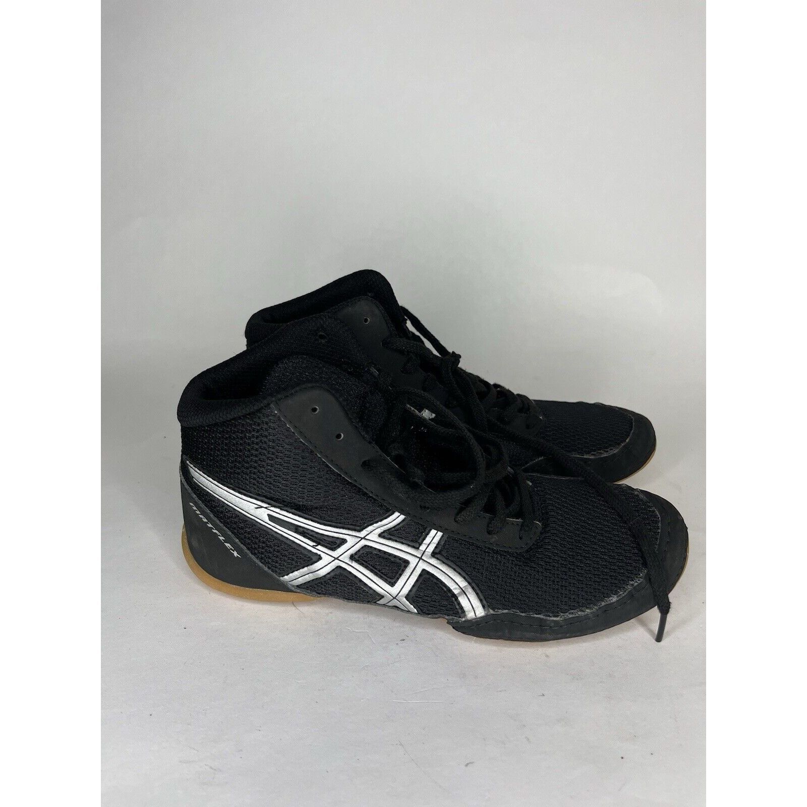 Asics Asics Black Synthetic Lace Up Athletic Wrestling Shoes Women Size US 5 / IT 35 - 11 Thumbnail