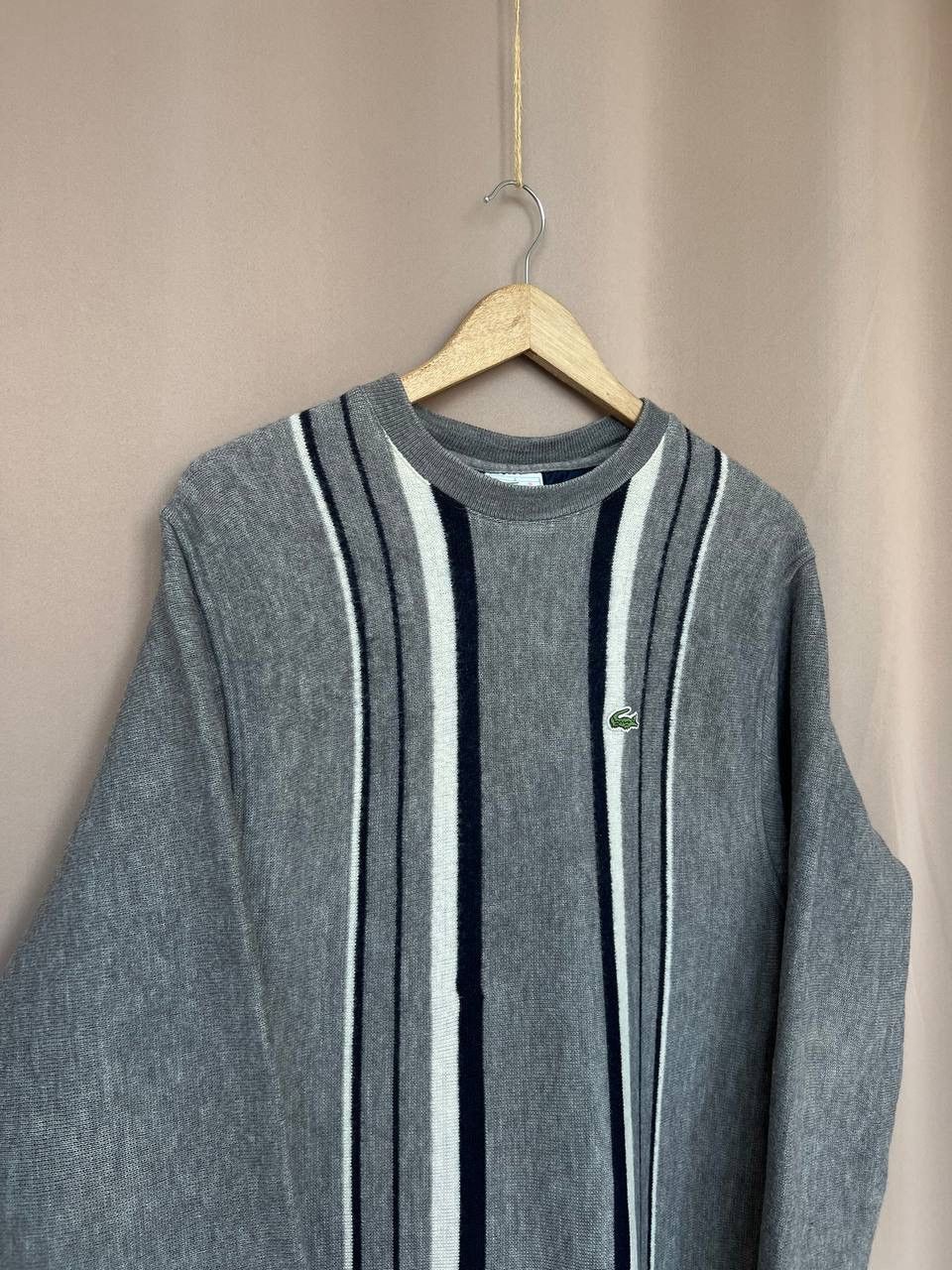 Lacoste Lacoste Vintage Wool Knit Sweater Mens Size L Made in France Size US L / EU 52-54 / 3 - 3 Thumbnail
