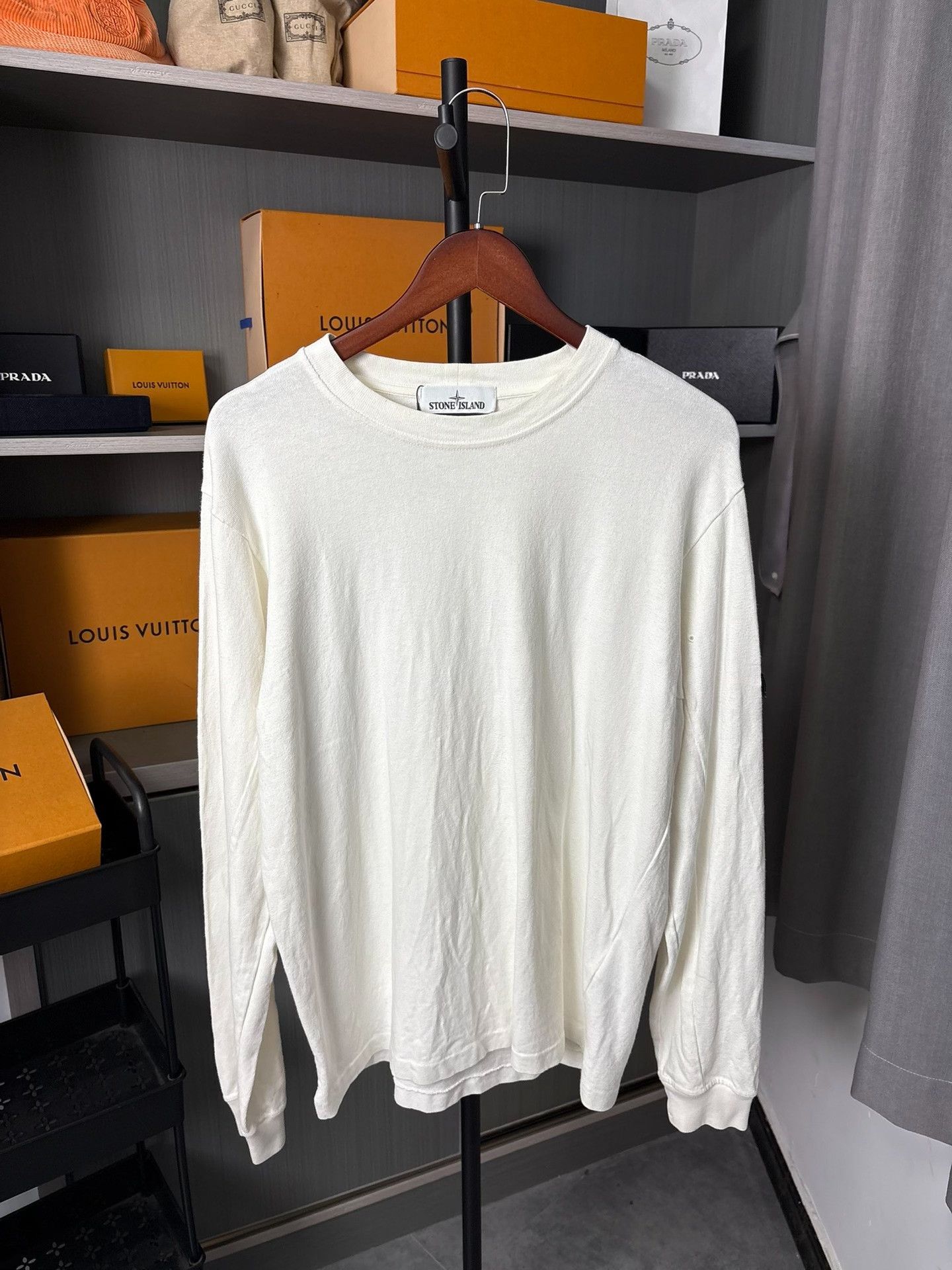 Stone Island Stone Island White T-Shirt L Men Size US L / EU 52-54 / 3 - 1 Thumbnail