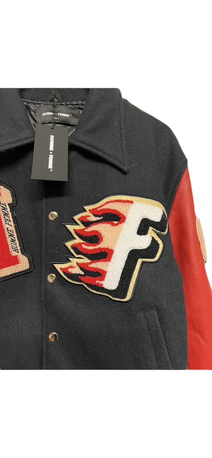 Homme + Femme La Homme Femme Small ( Fits Like Medium ) Varsity Jacket Red Size US S / EU 44-46 / 1 - 6 Thumbnail