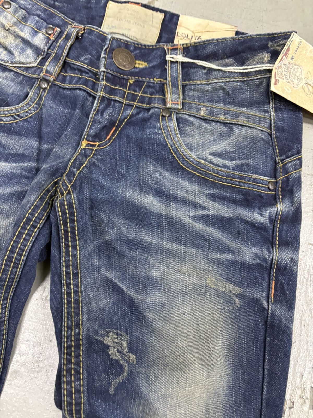 Tornado Mart Vintage Flared Lolita Jeans If Six Was Nine Distressed Size US 31 - 9 Thumbnail