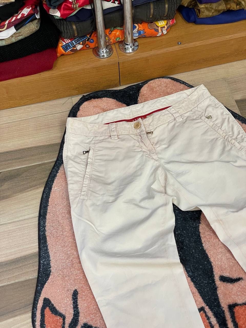 Prada Prada Vintage Womens Red Tab Cargo Pants Size 27" / US 4 / IT 40 - 2 Thumbnail