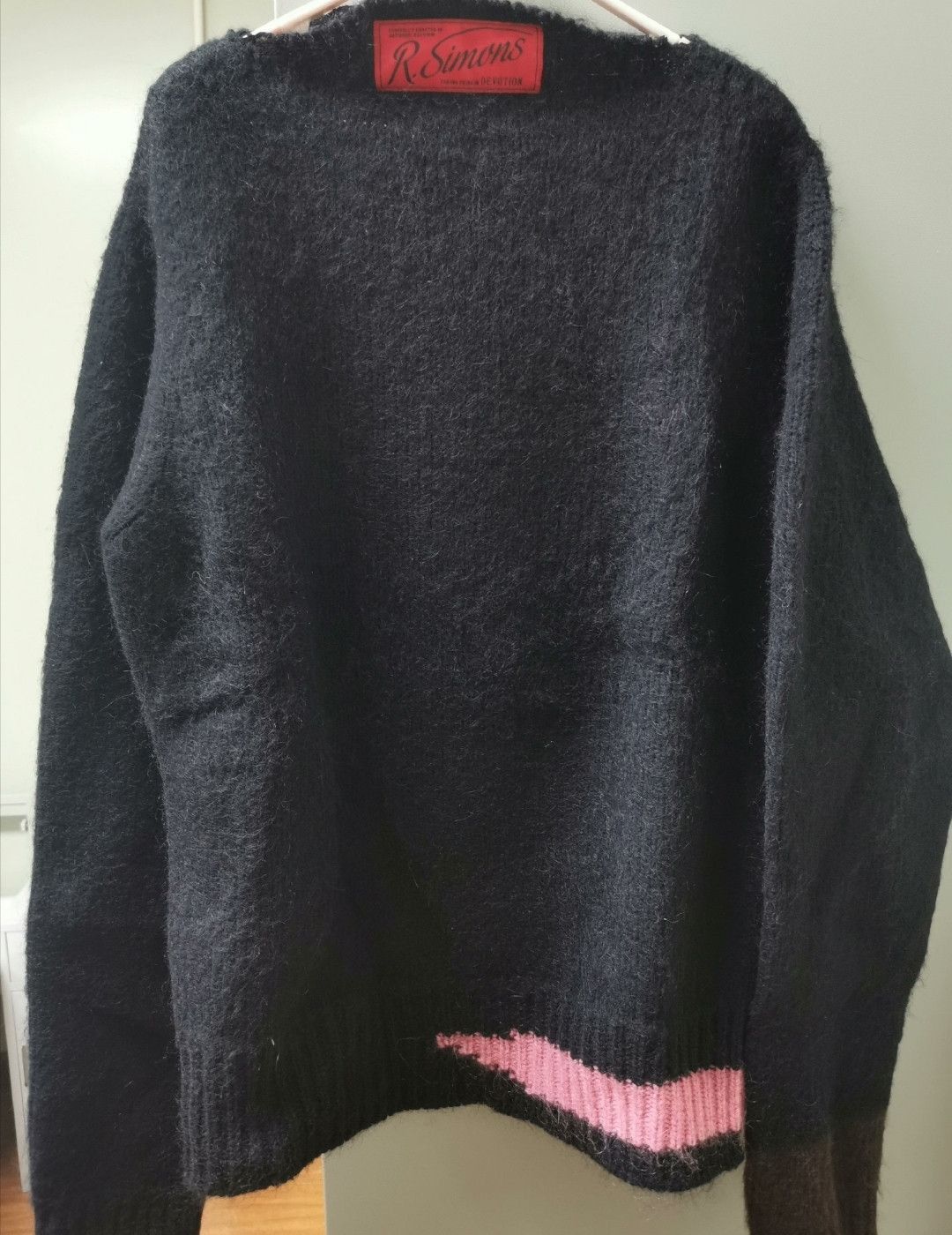 Raf Simons Raf Simons Black Appliquéd Wool Blend Sweater-2505 Size US M / EU 48-50 / 2 - 1 Thumbnail