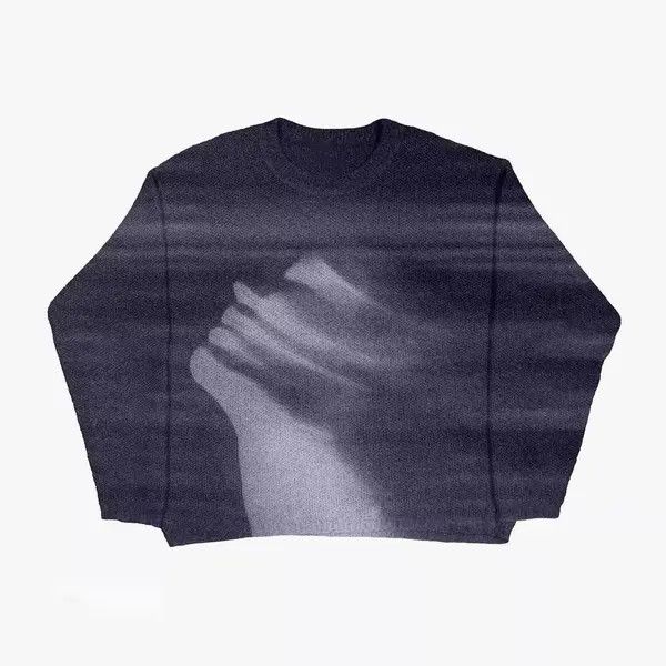 VIBE Knitted Gothic Punk Style Sweater Pullover Size US XL / EU 56 / 4 - 1 Thumbnail