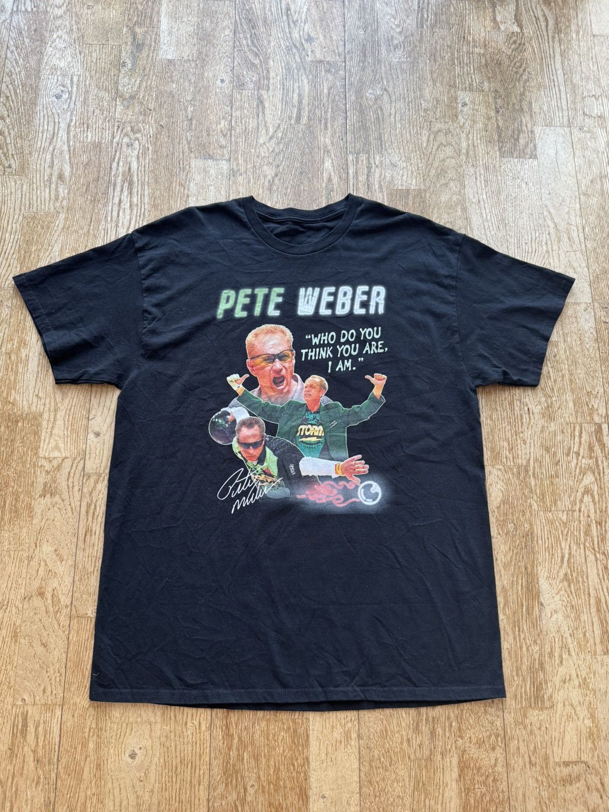 Vintage RARE PETE WEBER BOWLING CHAMP TEE SHIRT Size US M / EU 48-50 / 2 - 1 Thumbnail